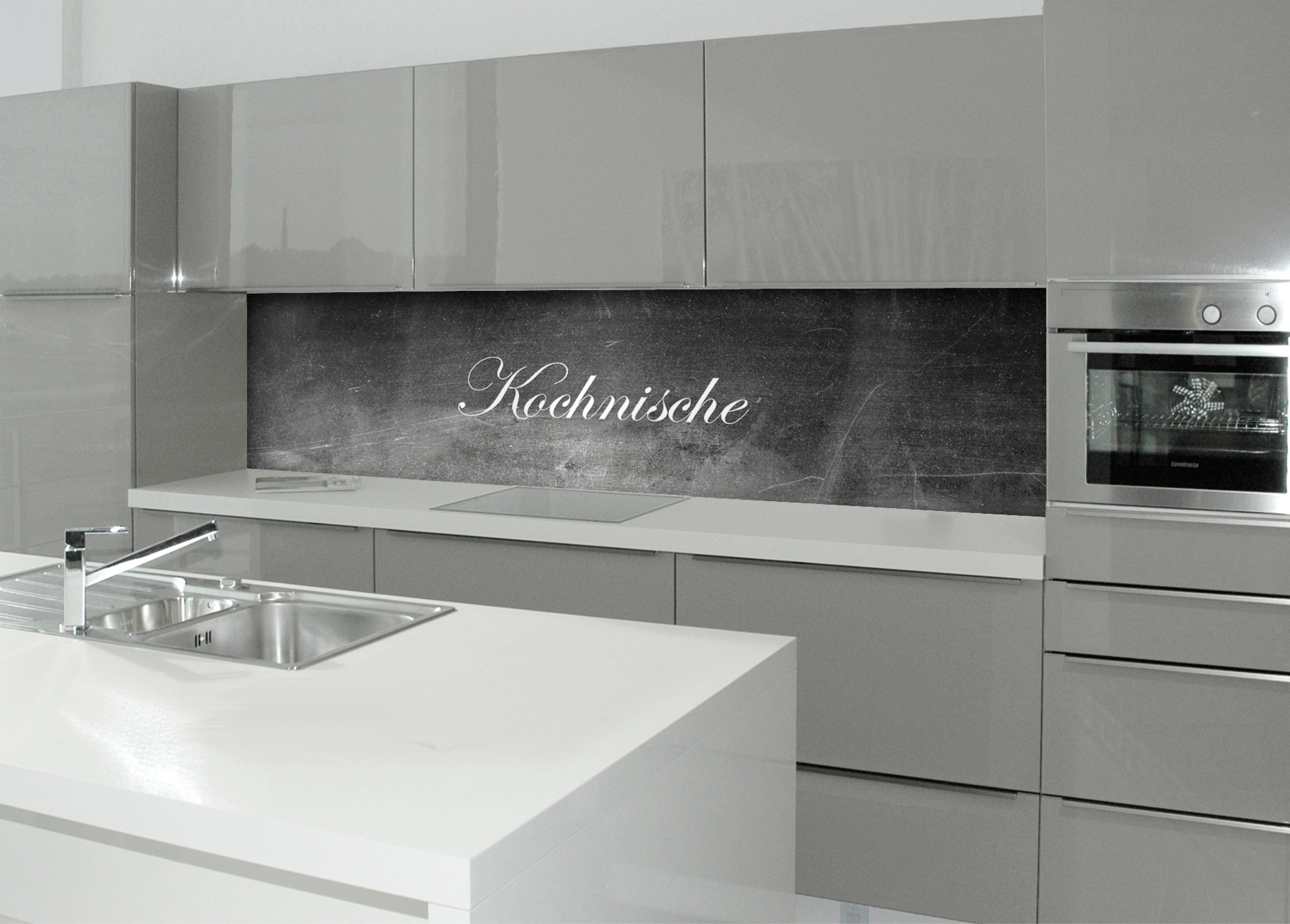 (1-tlg), Kochnische, Küchenrückwand inkl. cm, Beschichtung, mit 60x220 Montagekit wasserabweisender MySpotti