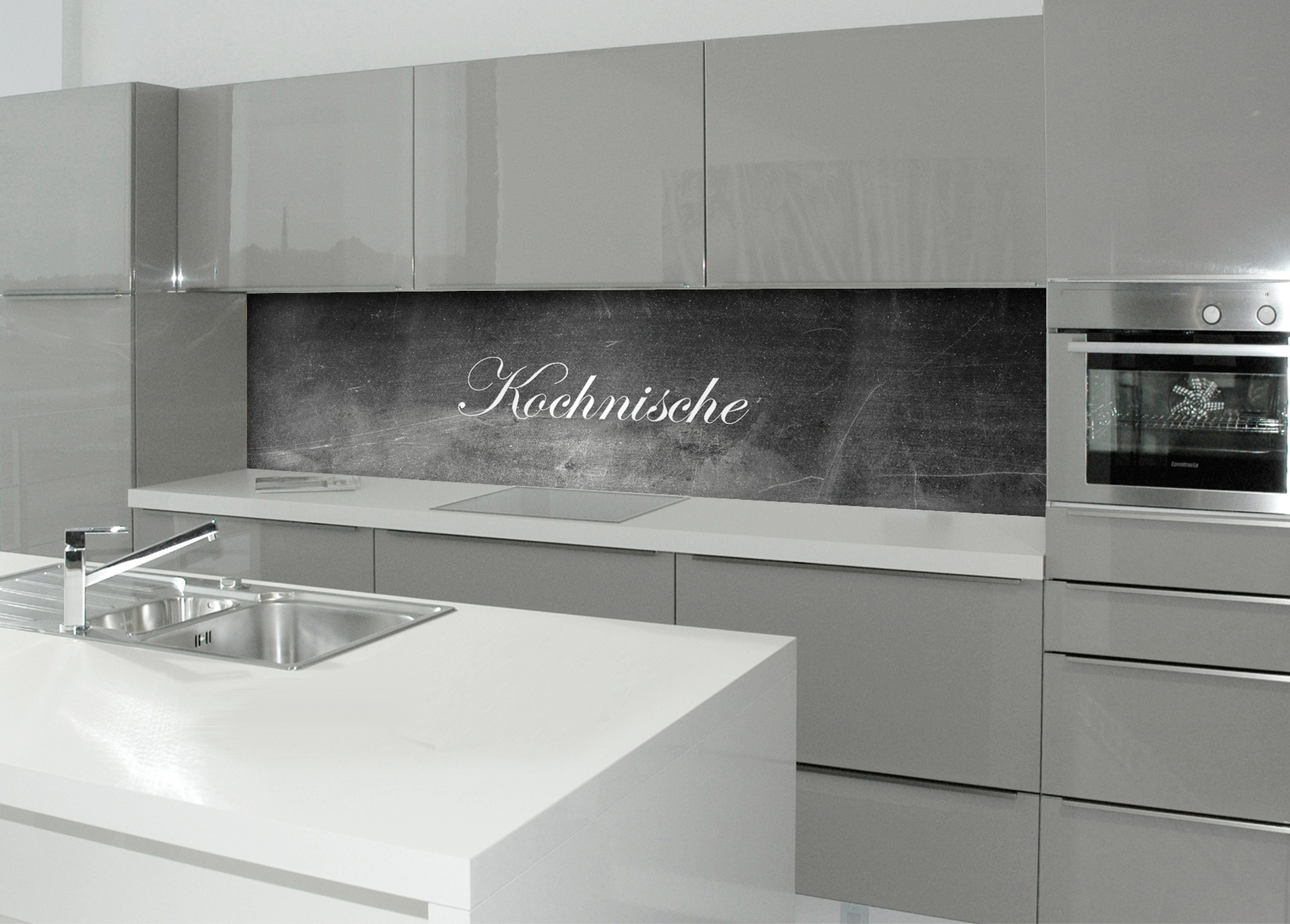 MySpotti Küchenrückwand »Kochnische«, (1-tlg), 60x220 cm, mit wasserabweisender Beschichtung, inkl. Montagekit-HomeTrends