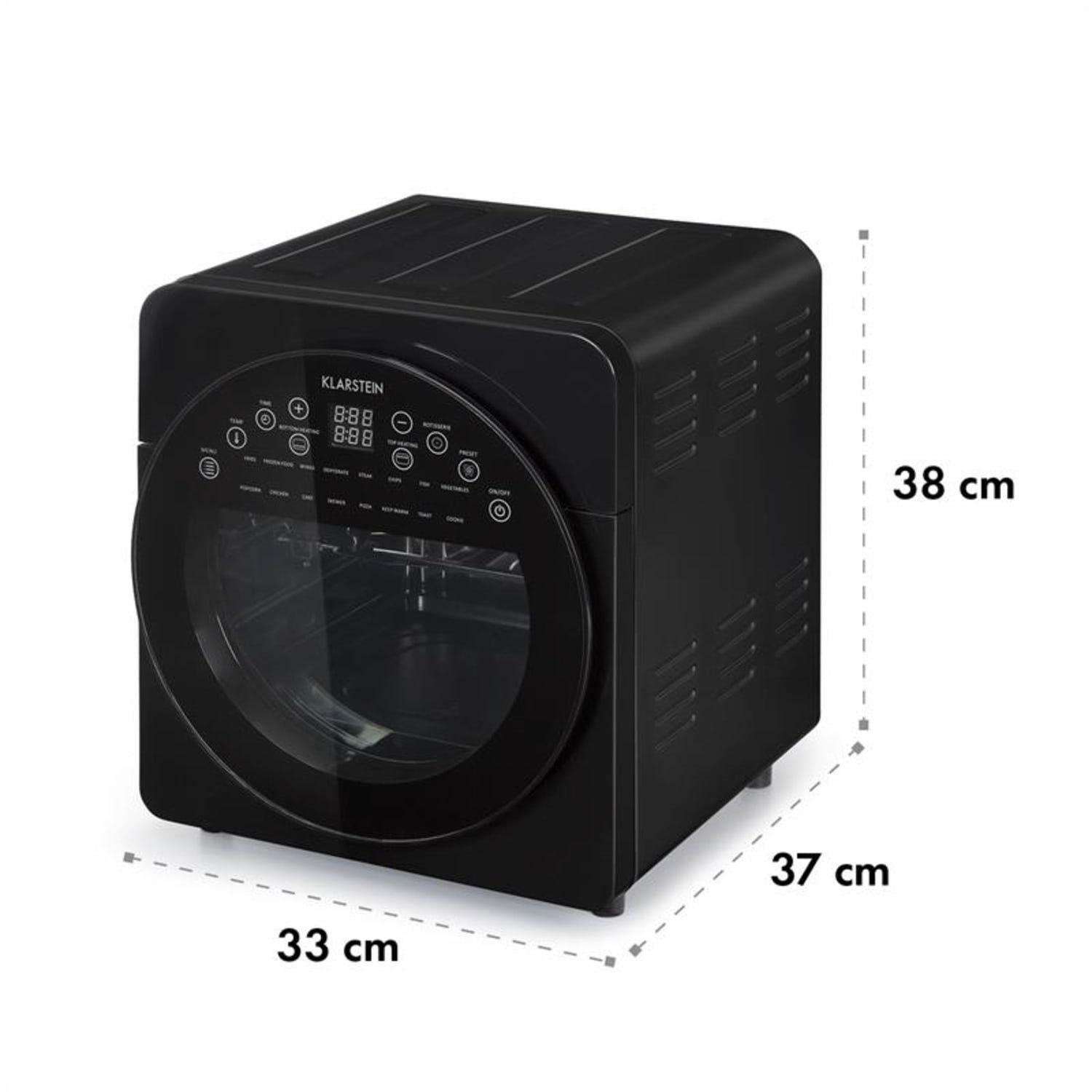 Klarstein Heißluftfritteuse, 1700 W, Air Fryer Fritteuse ohne Öl Heizluftfritteuse Heißluftfritteusen