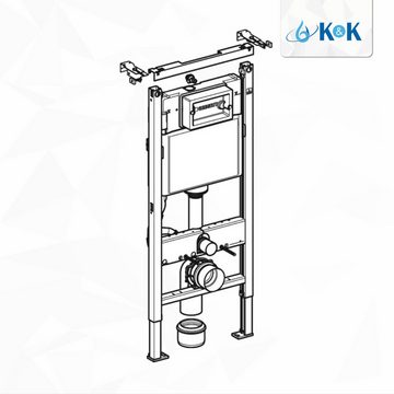 GEBERIT Vorwandelement WC Geberit Vorwandelement Duofix Basic 112cm 458103001