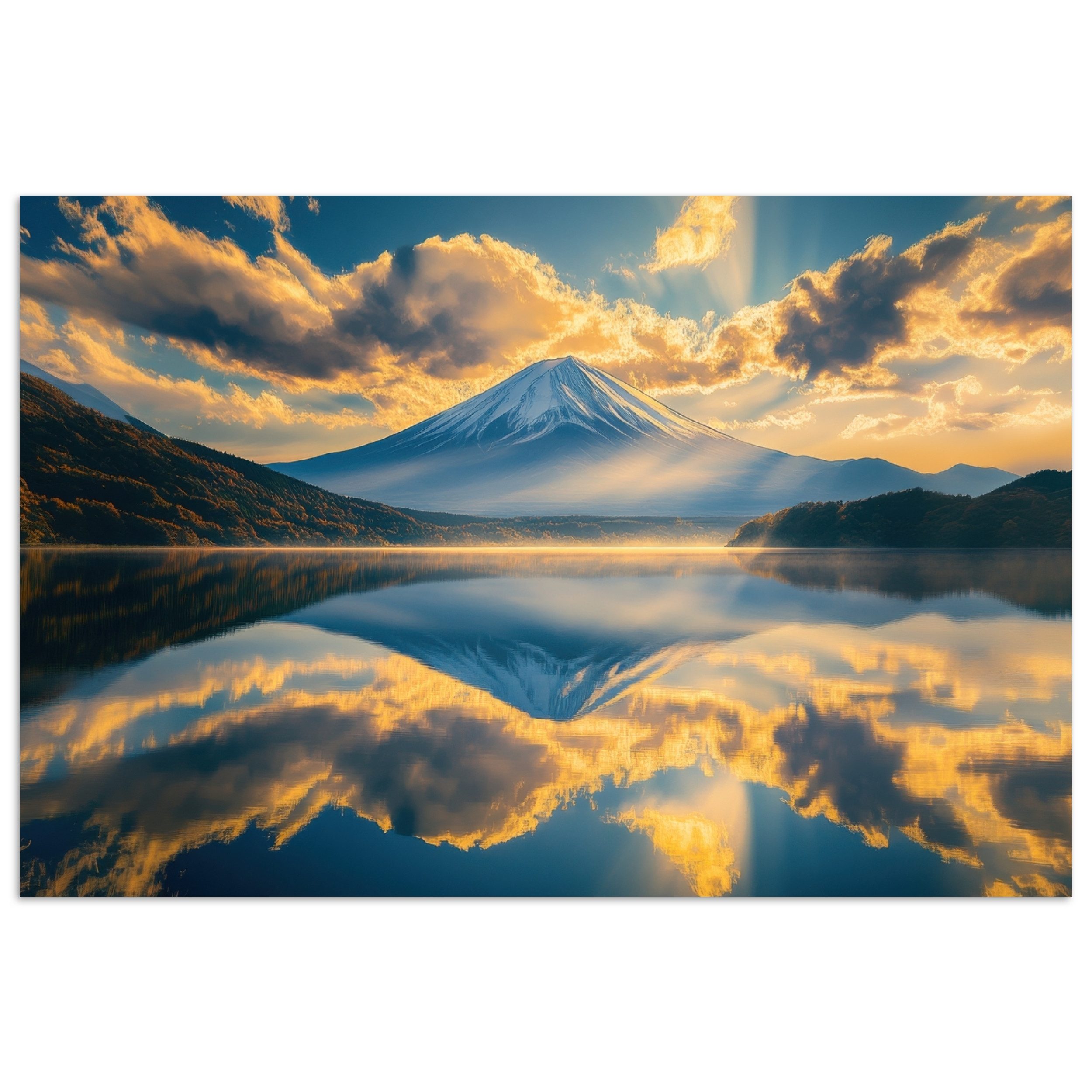 MuchoWow Poster Berg - Fluss - günstig online kaufen