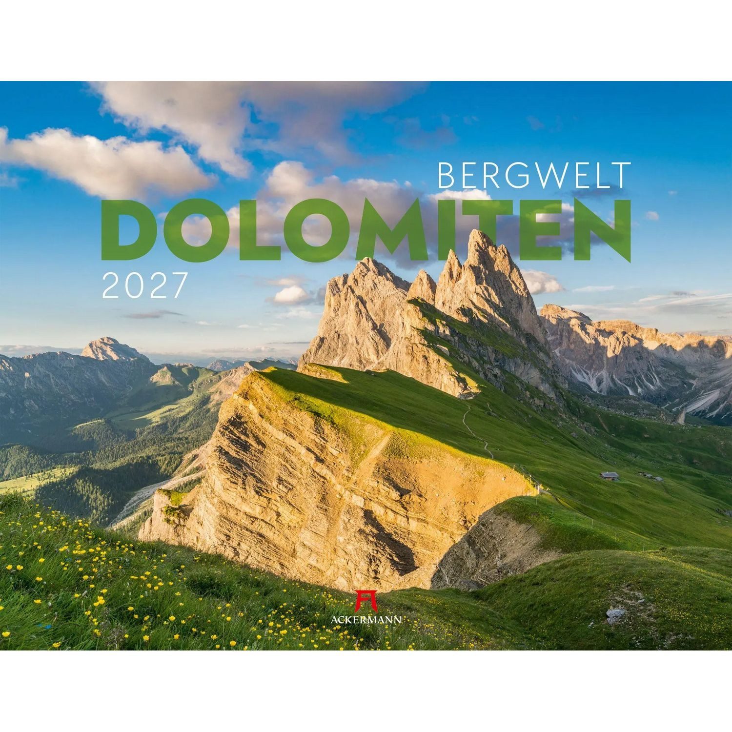 Ackermann Wandkalender Bergwelt Dolomiten Kalender 2027