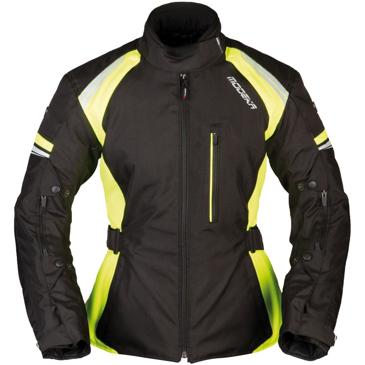 Modeka Motorradjacke Modeka Violetta Lady / schwarz gelb Textiljacke Black/Neon Damen