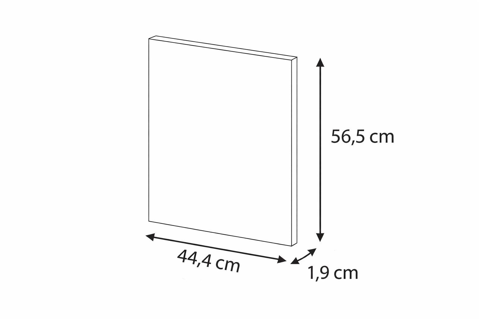 Möbelhandel Klipenstein Frontblende 60/45er Geschirrspülfront, voll-teilintegriert, 19 mm MDF, 715x594, 565x594, 715x444, 565x444