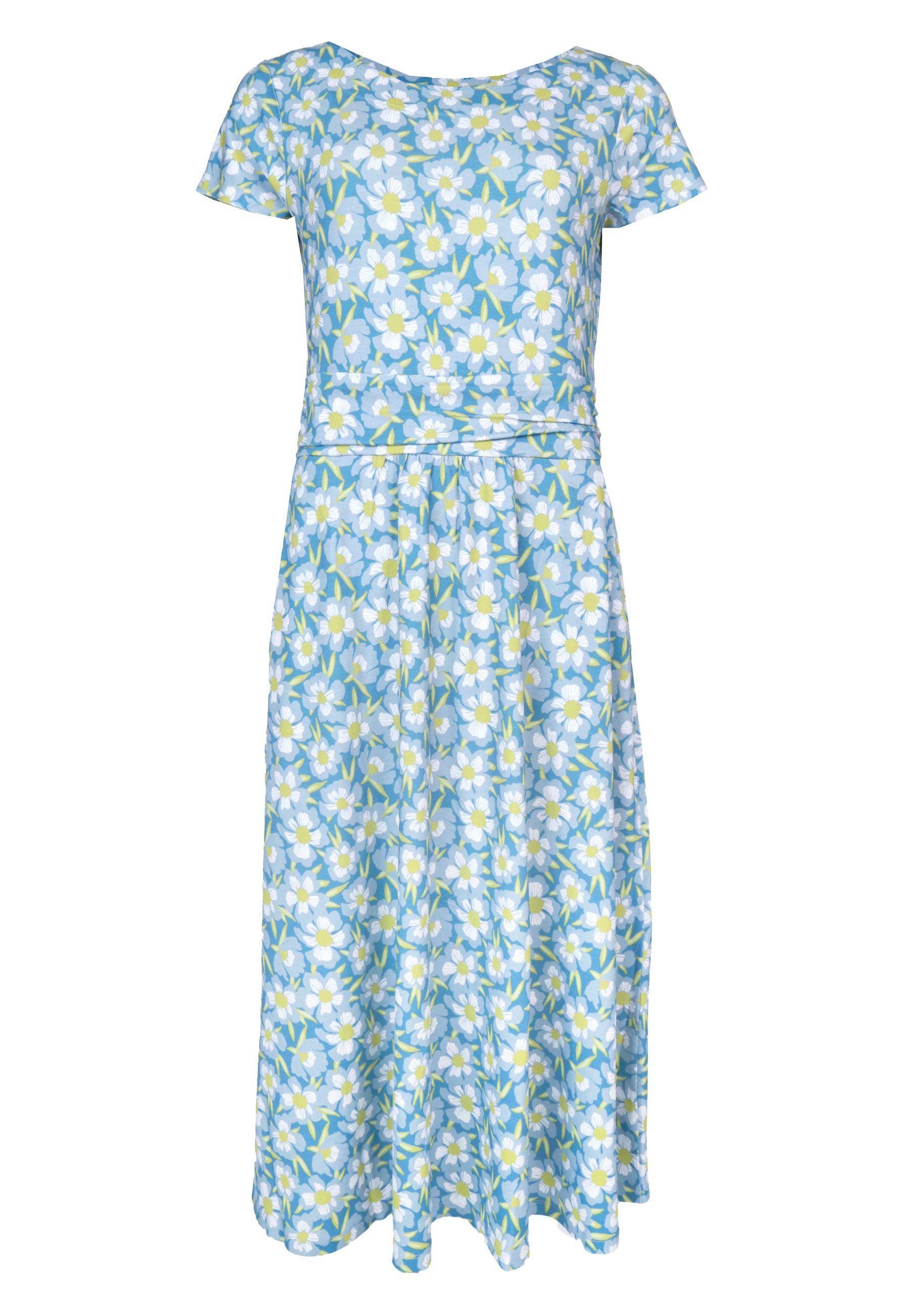 Sorgenfri Sylt Sommerkleid Malind poppy Taillenraffung günstig online kaufen
