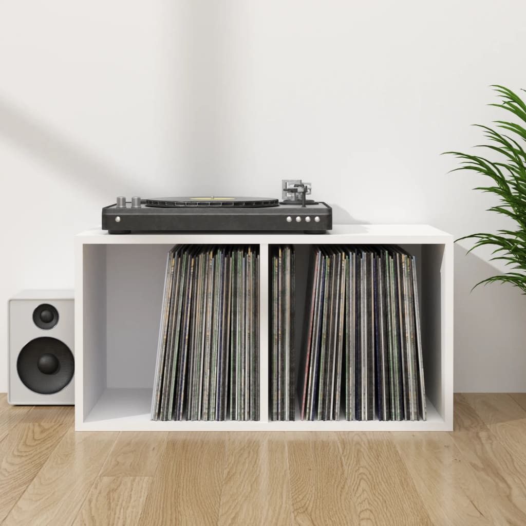 vidaXL Regal Schallplatten-Aufbewahrungsbox Weiß 713436 cm günstig online kaufen