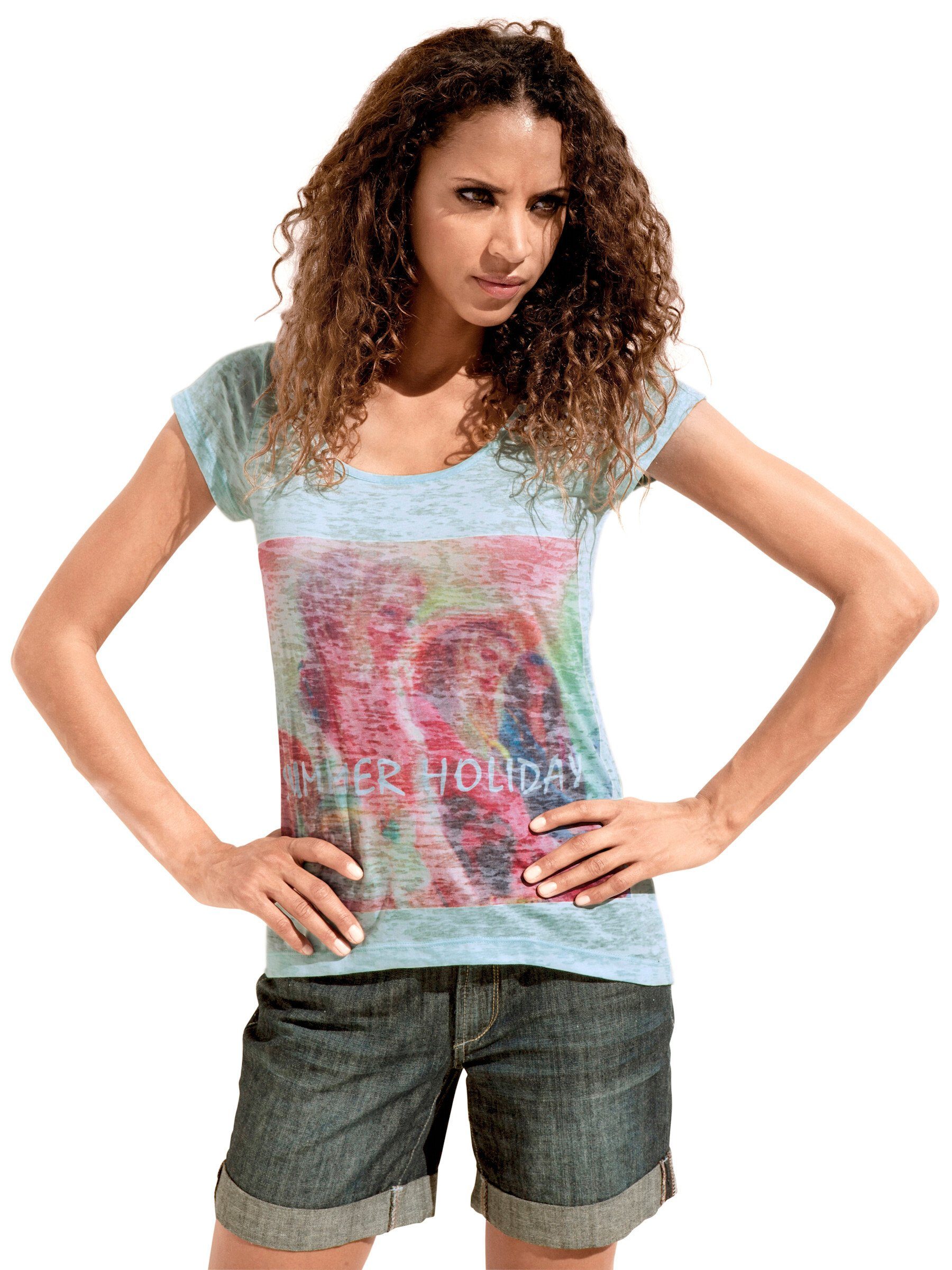 heine T-Shirt Druck-Shirt Kurzarm günstig online kaufen