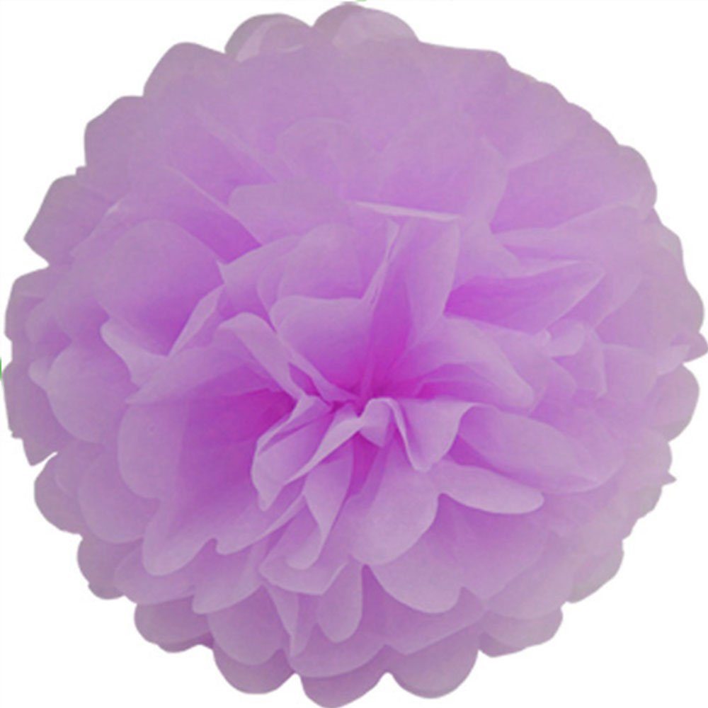 Creativery, Pompon 12cm Papier 1 Stück Helllila