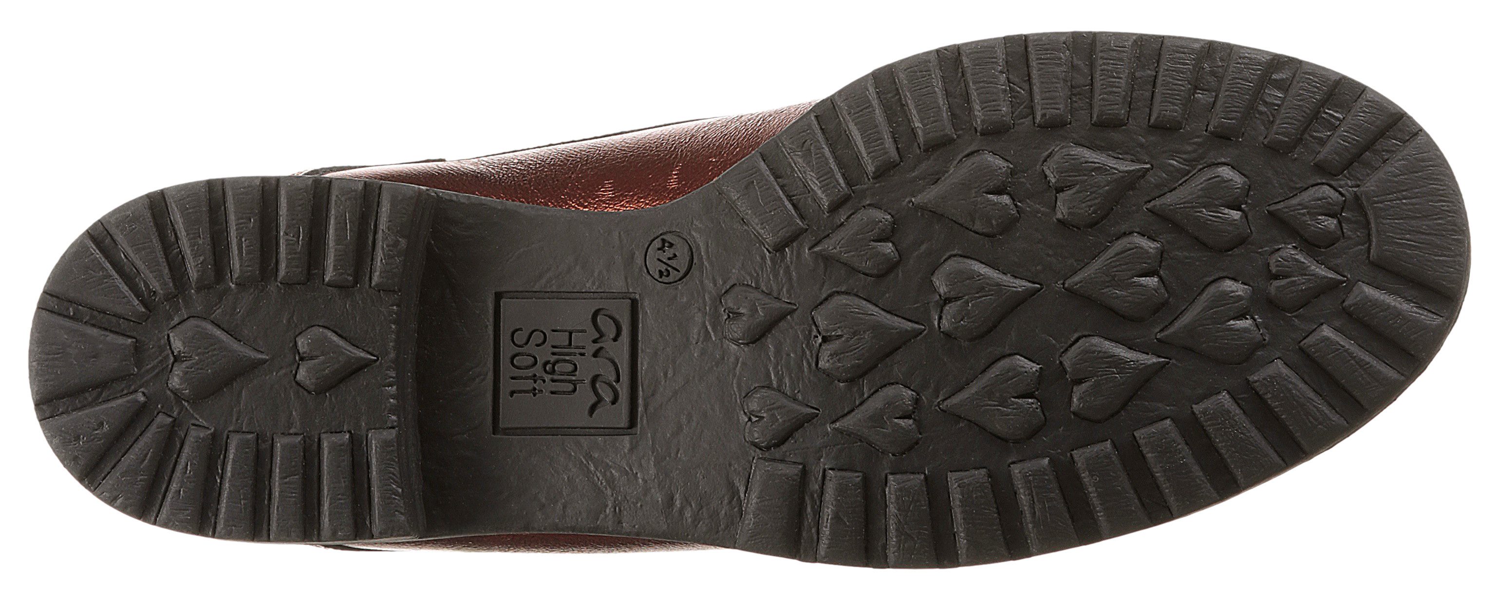 Ara LIVERPOOL Schnürboots Kurzstiefel, Biker Boots in Bequemweite G (weit)