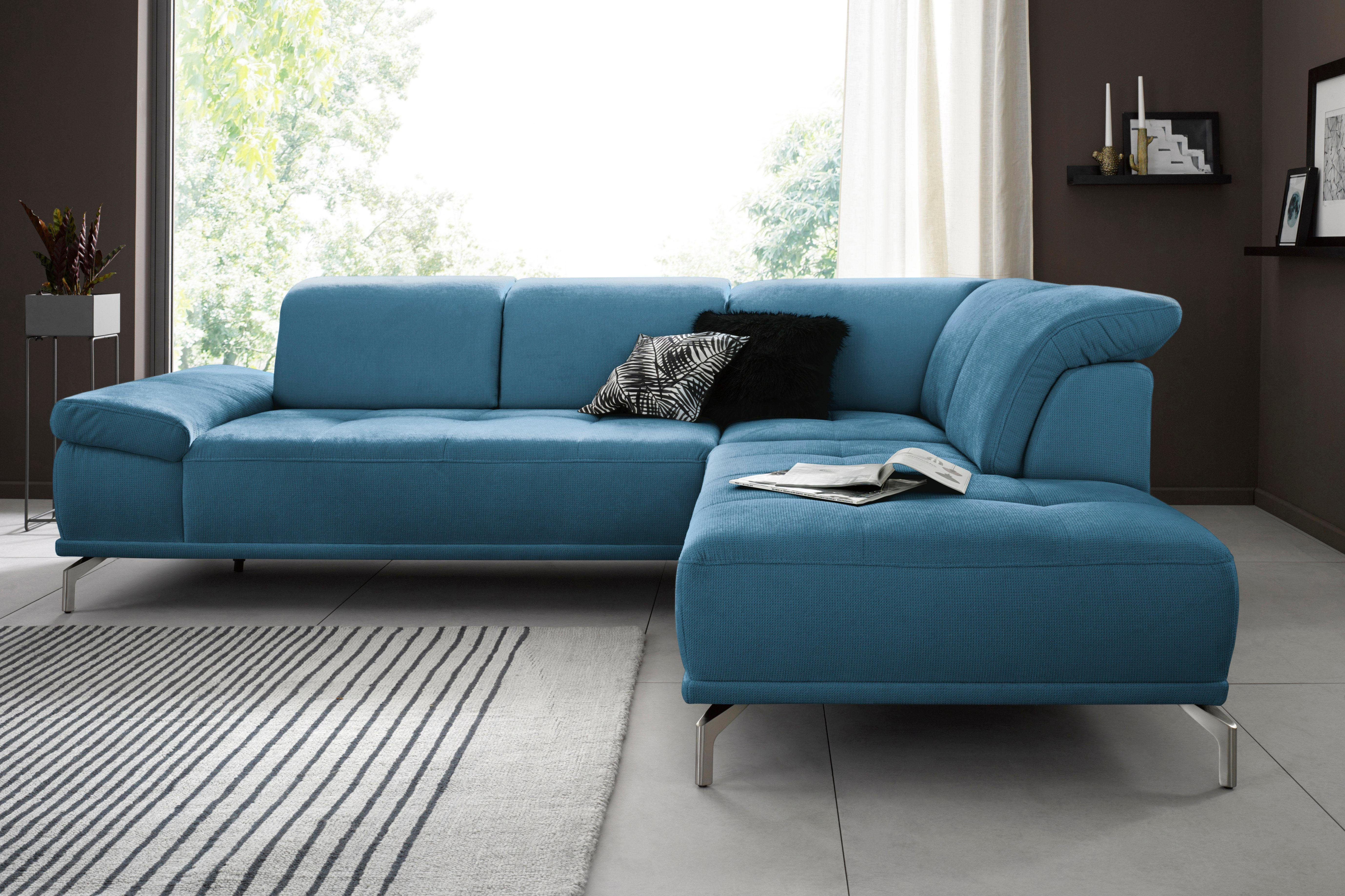 Places of Style Ecksofa Caluna, Inkl.Sitztiefenverstellung, günstig online kaufen