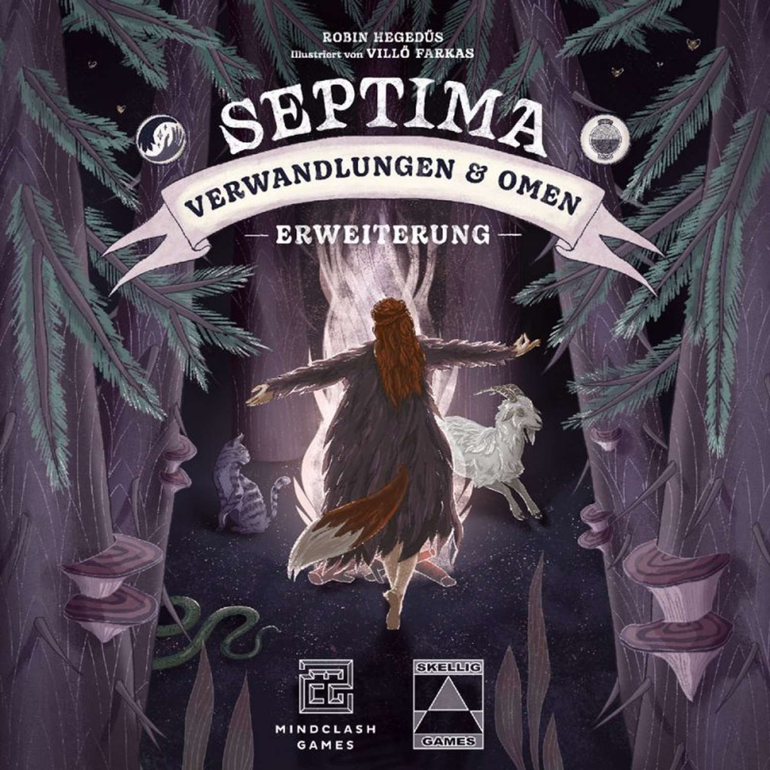 Skellig Games Spiel Septima Verwandlungen & Omen Erweiterung Strategie