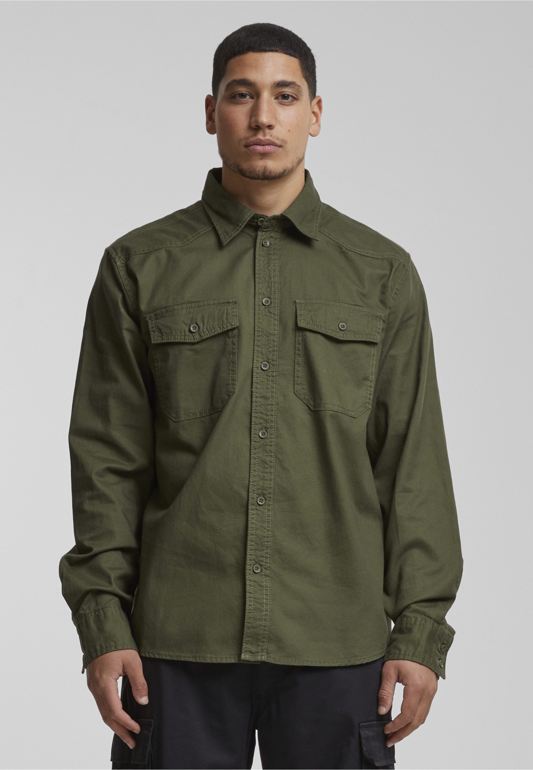 Brandit Langarmshirt Brandit Herren Flanellshirt (1-tlg)