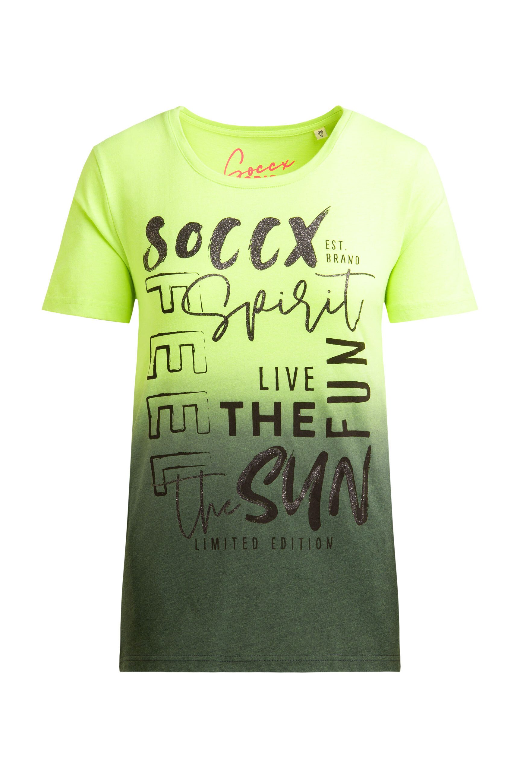SOCCX Rundhalsshirt mit Baumwolle günstig online kaufen