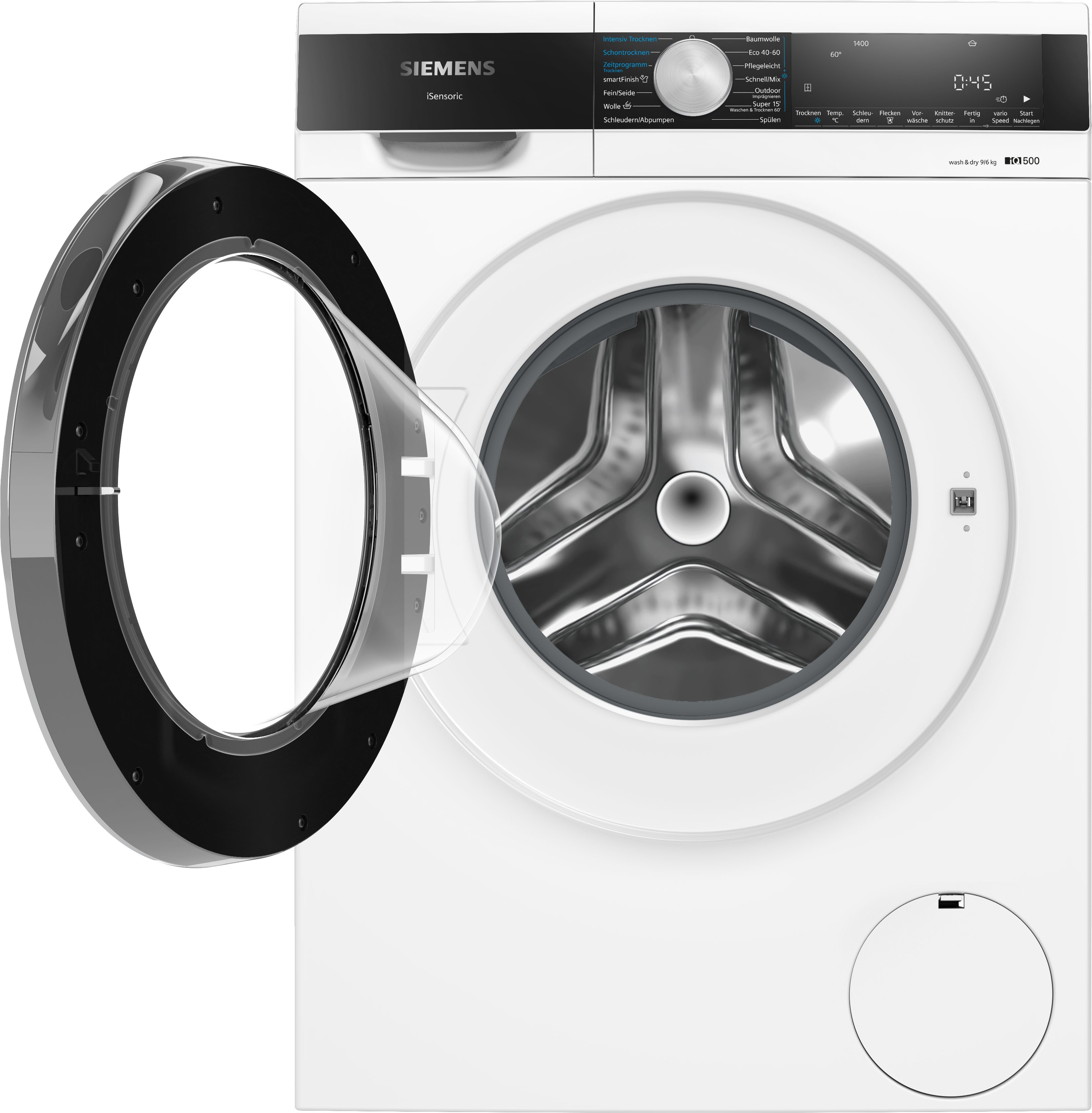 SIEMENS Waschtrockner iQ500 WN44G242, 9 kg, 6 kg, 1400 U/min