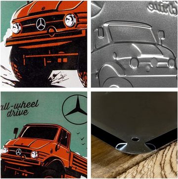 Nostalgic-Art Metallschild Blechschild 30 x 40 cm - Daimler Truck - Unimog