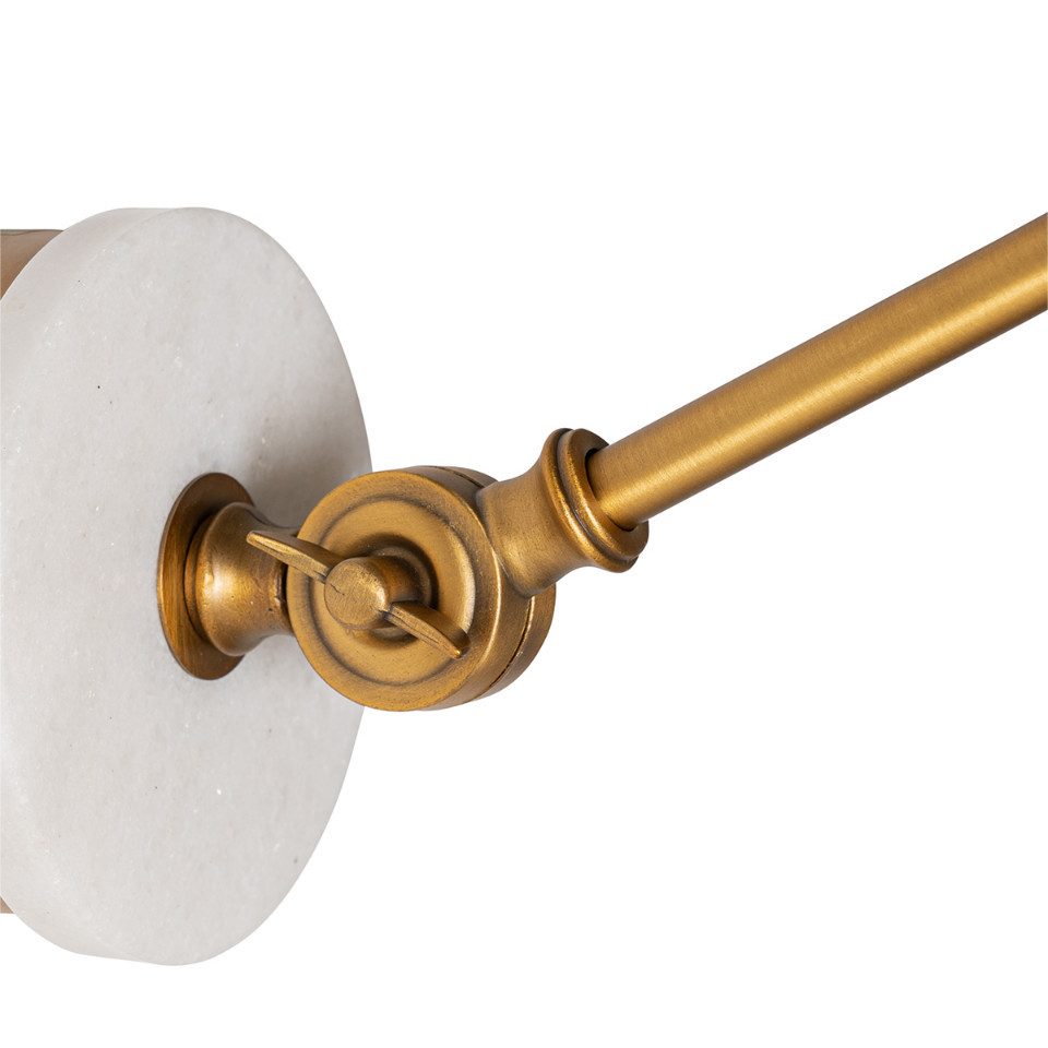 Qazqa Wandleuchte Nina, ohne Leuchtmittel, E27, Bronze, Art Deco, Glas, 1-flammig