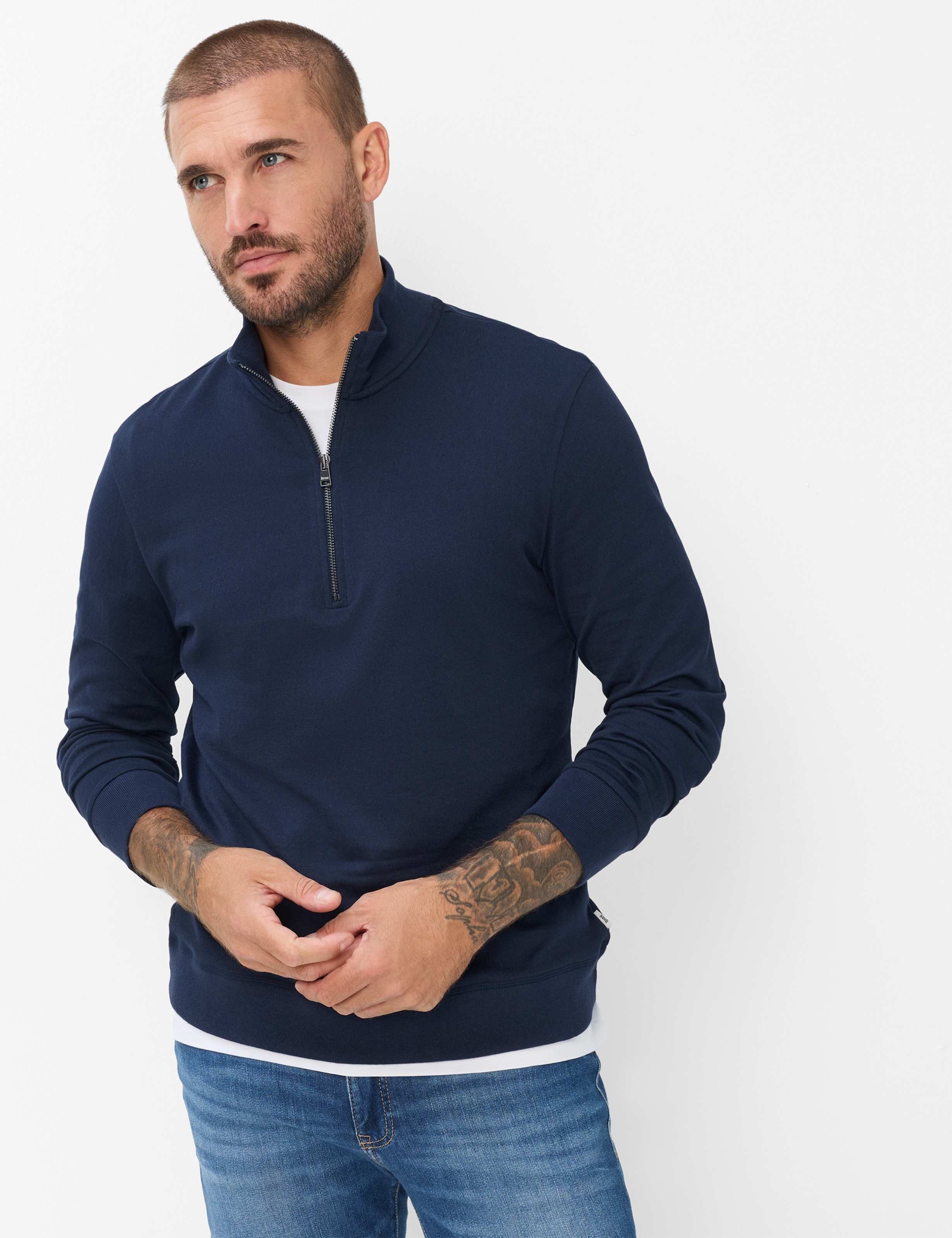 Brax Langarm-Poloshirt Style PEO