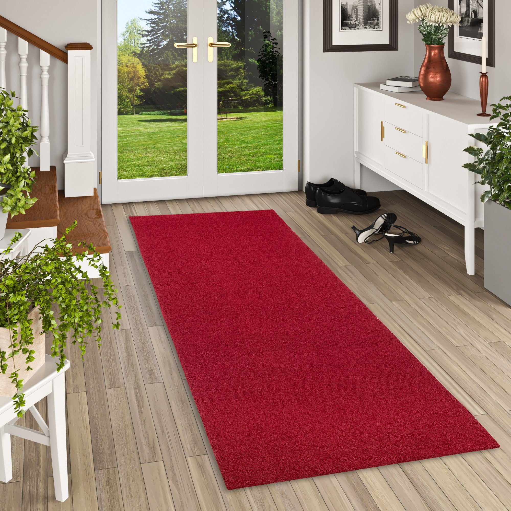 Snapstyle Läufer Luxus Läufer Hochflor Shaggy Teppich Velvet, Rechteckig, Höhe: 12.5 mm