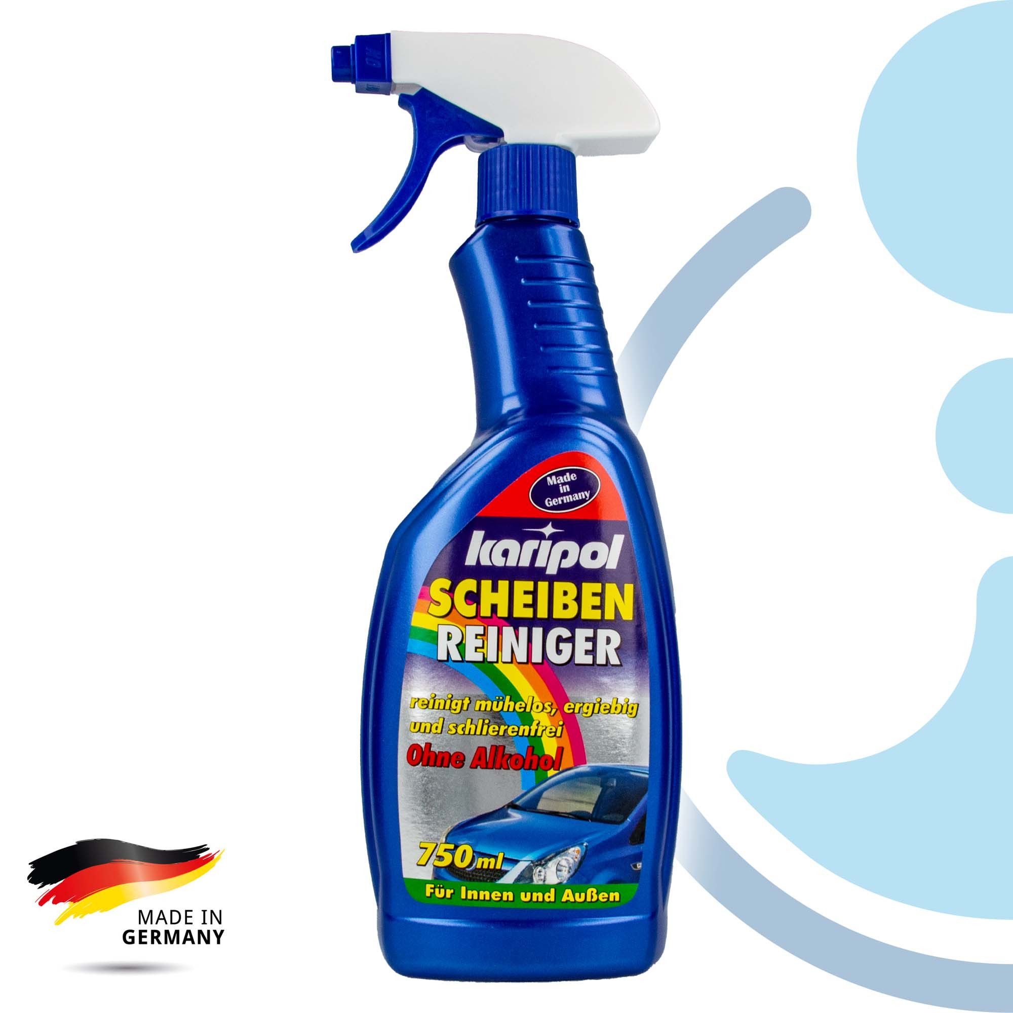 Scheibenreiniger - 750 ml, für innen und außen, Antiblendwirkung Scheibenreiniger