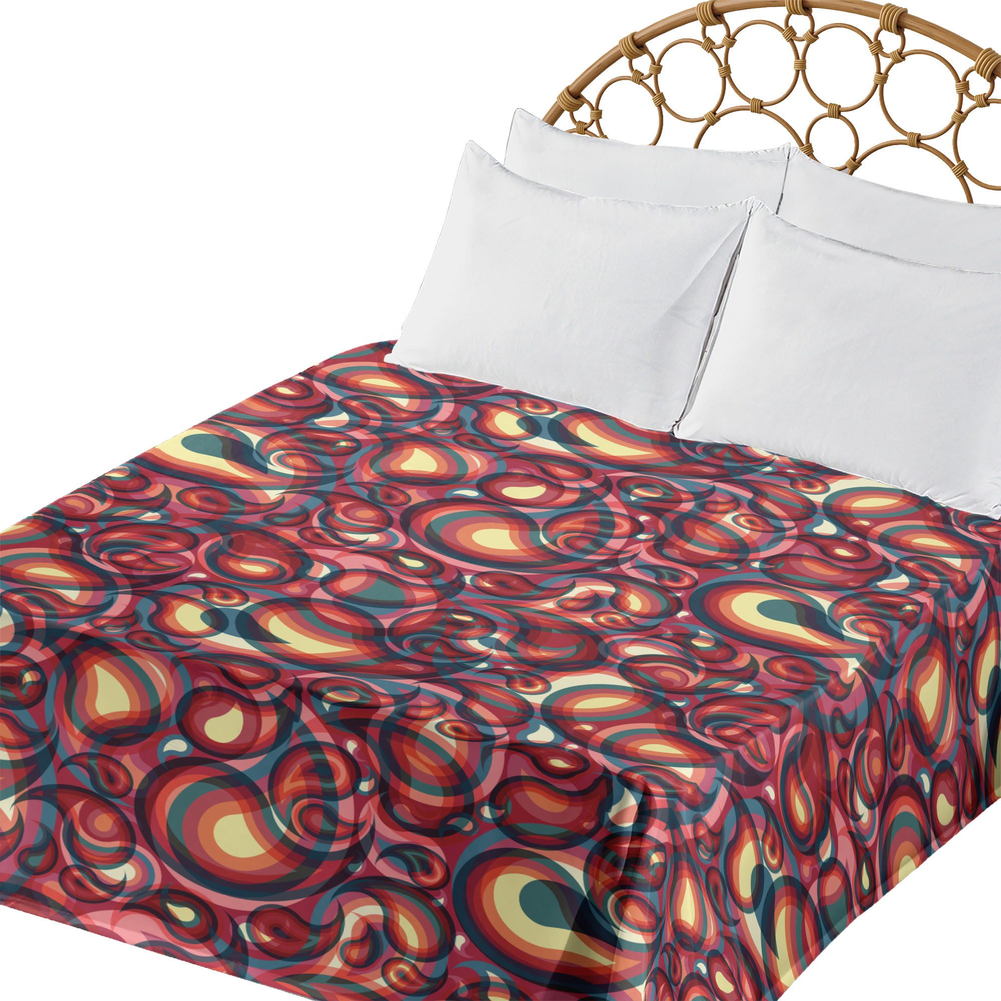 Betttuch weiches bequemes oberes Bettlaken dekoratives Bett 1 Stück