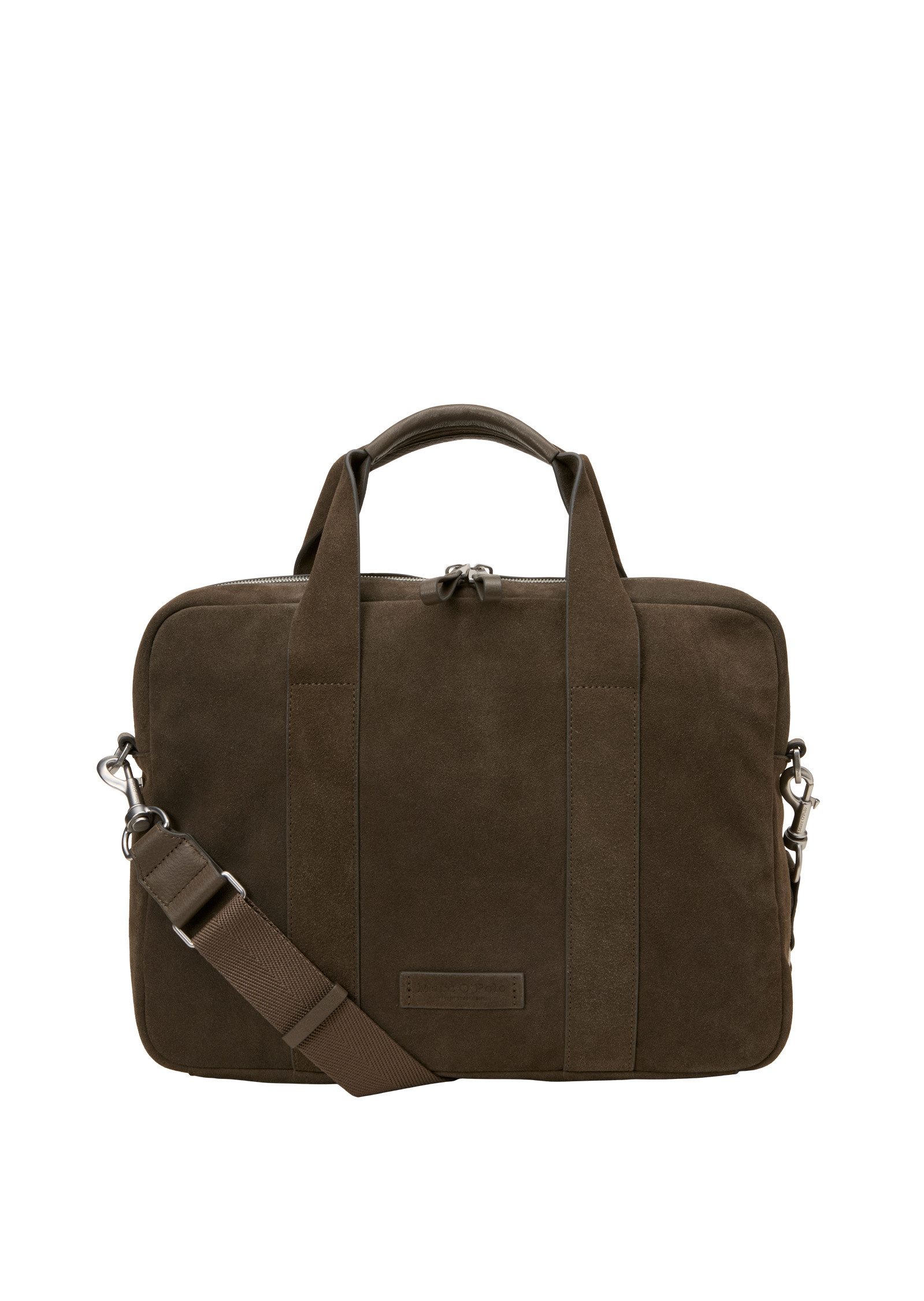 Marc O'Polo Businesstasche aus softem Veloursleder