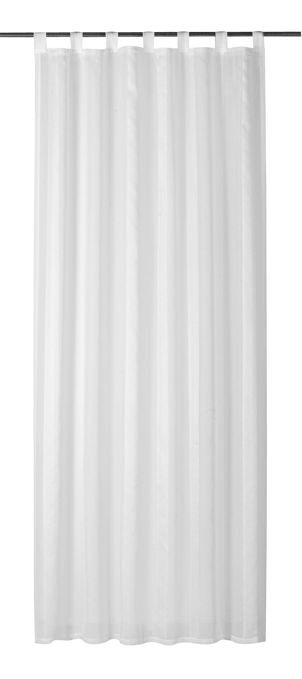 Vorhang Schlaufenschal Lana weiß-creme 255x140cm halbtransparent