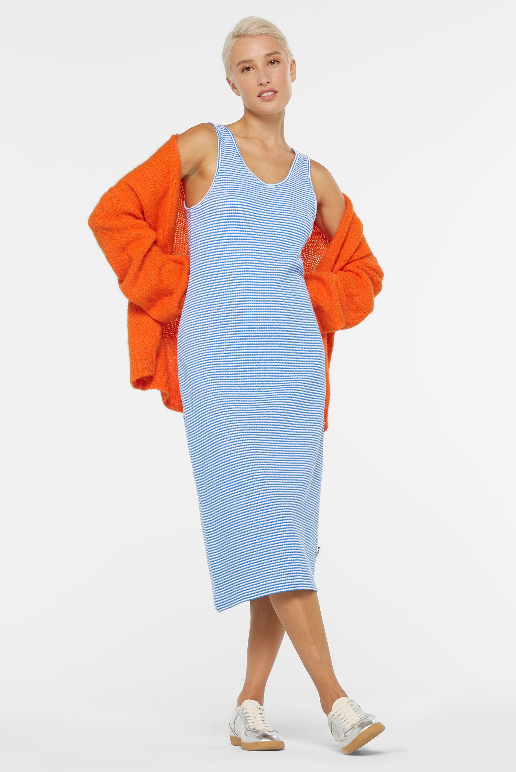 SENSES.THE LABEL Trägerkleid mit Baumwolle