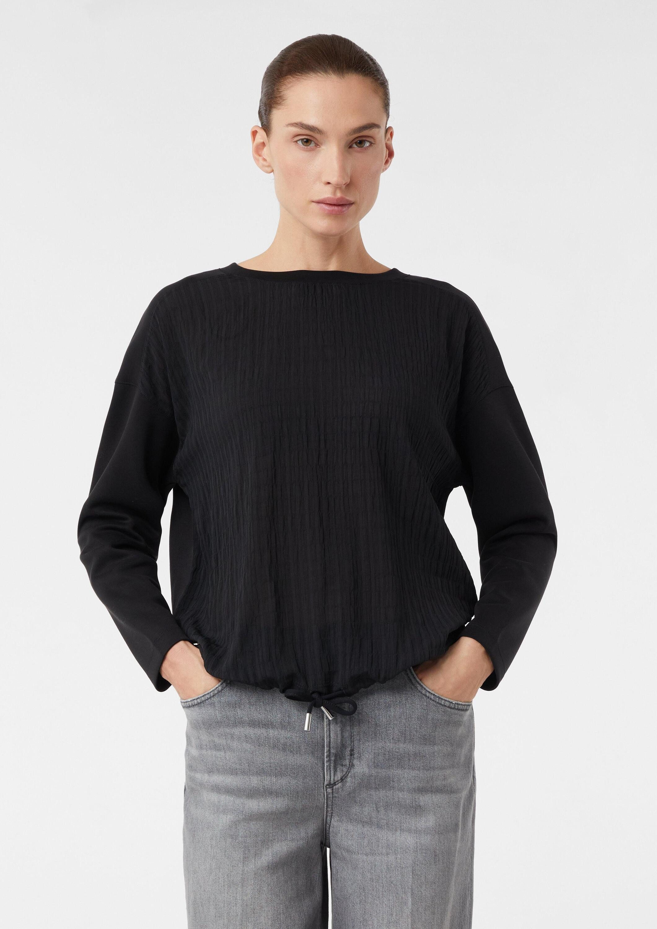 comma Sweatshirt Sweatshirt Leichtes Sweatshirt im Fabric Mix günstig online kaufen