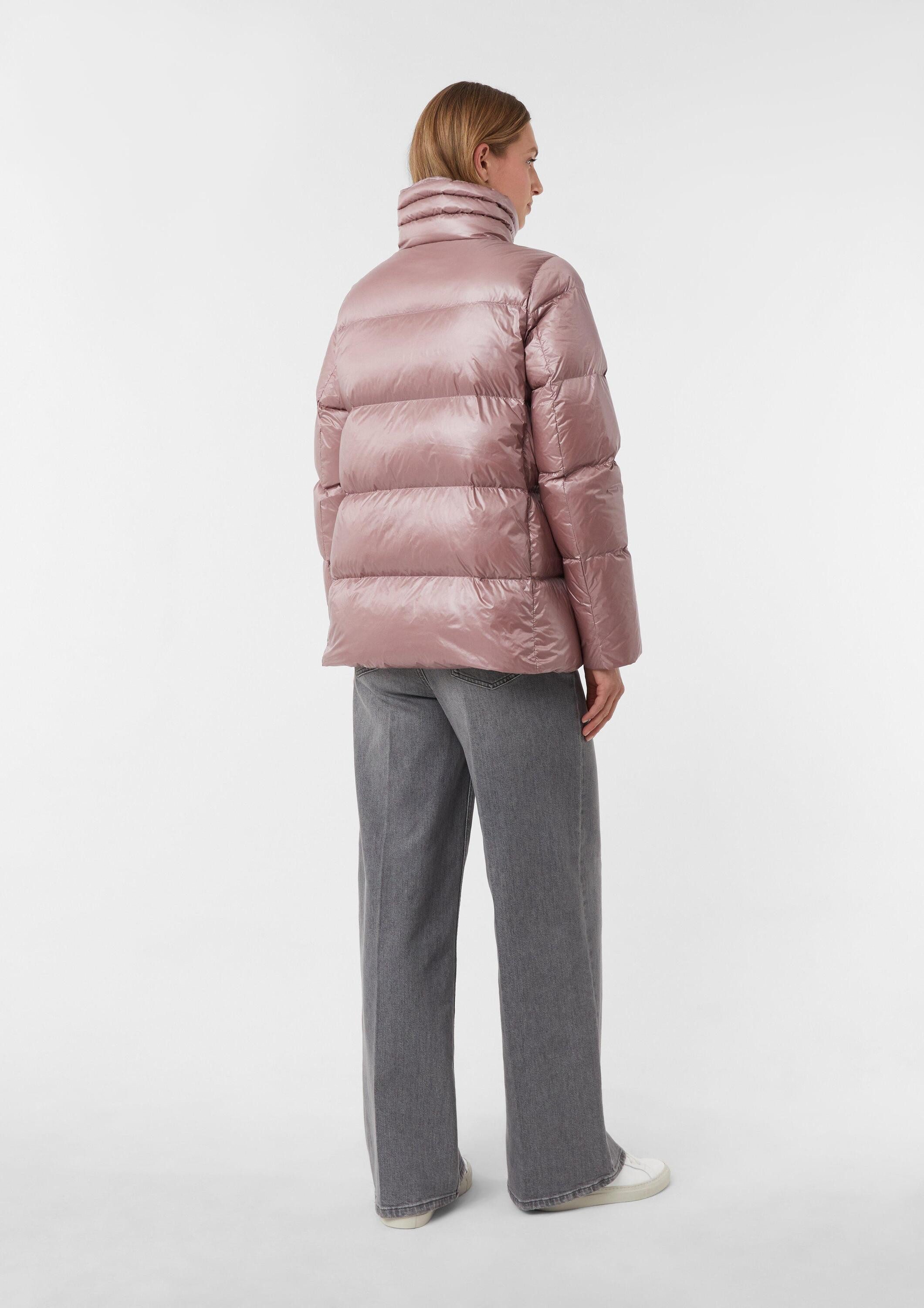 comma Winterjacke Outdoor-Jacke Schimmernde Daunenjacke mit Stehkragen