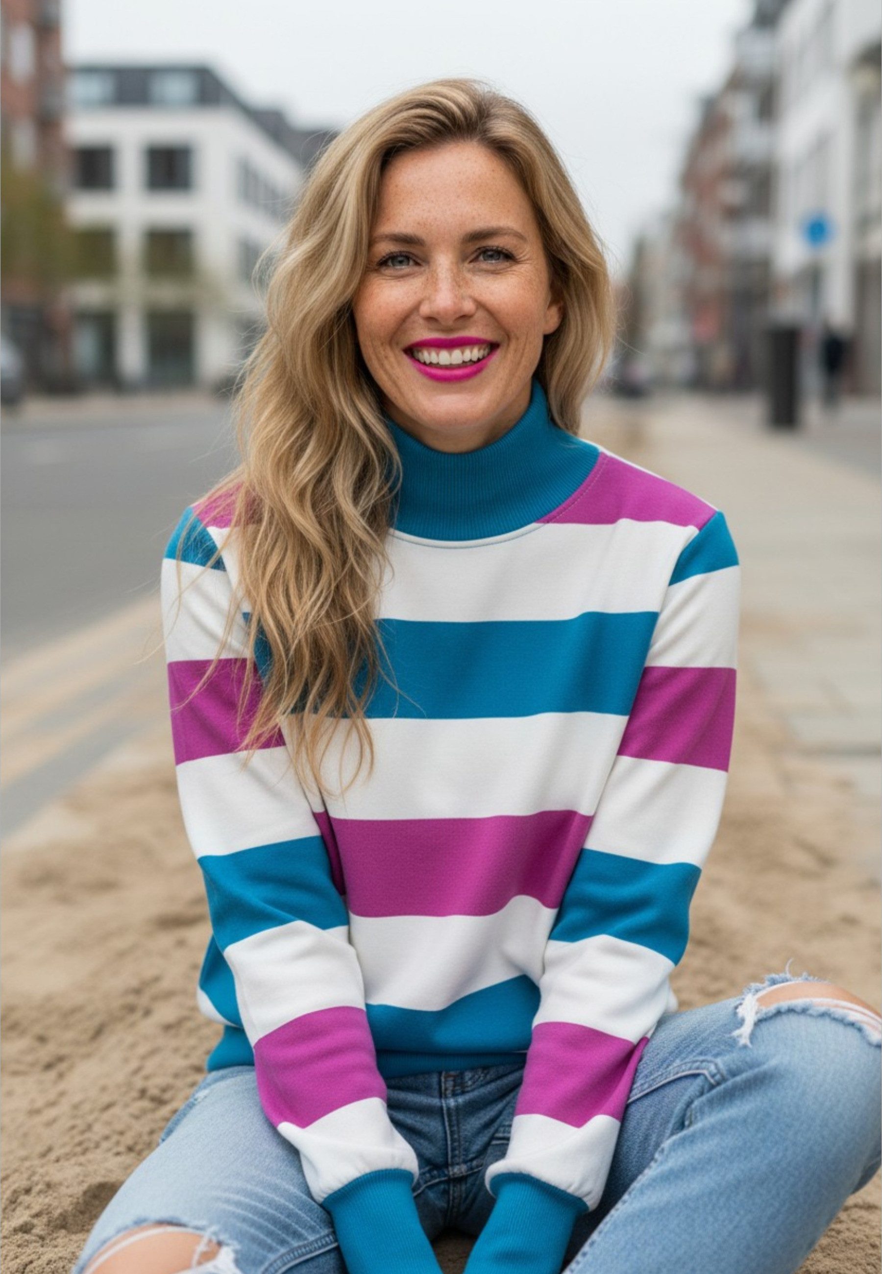salzhaut Sweatshirt REDD Damen Oversized salzhaut Pullover – bequemer Fit und nordisch klares Design