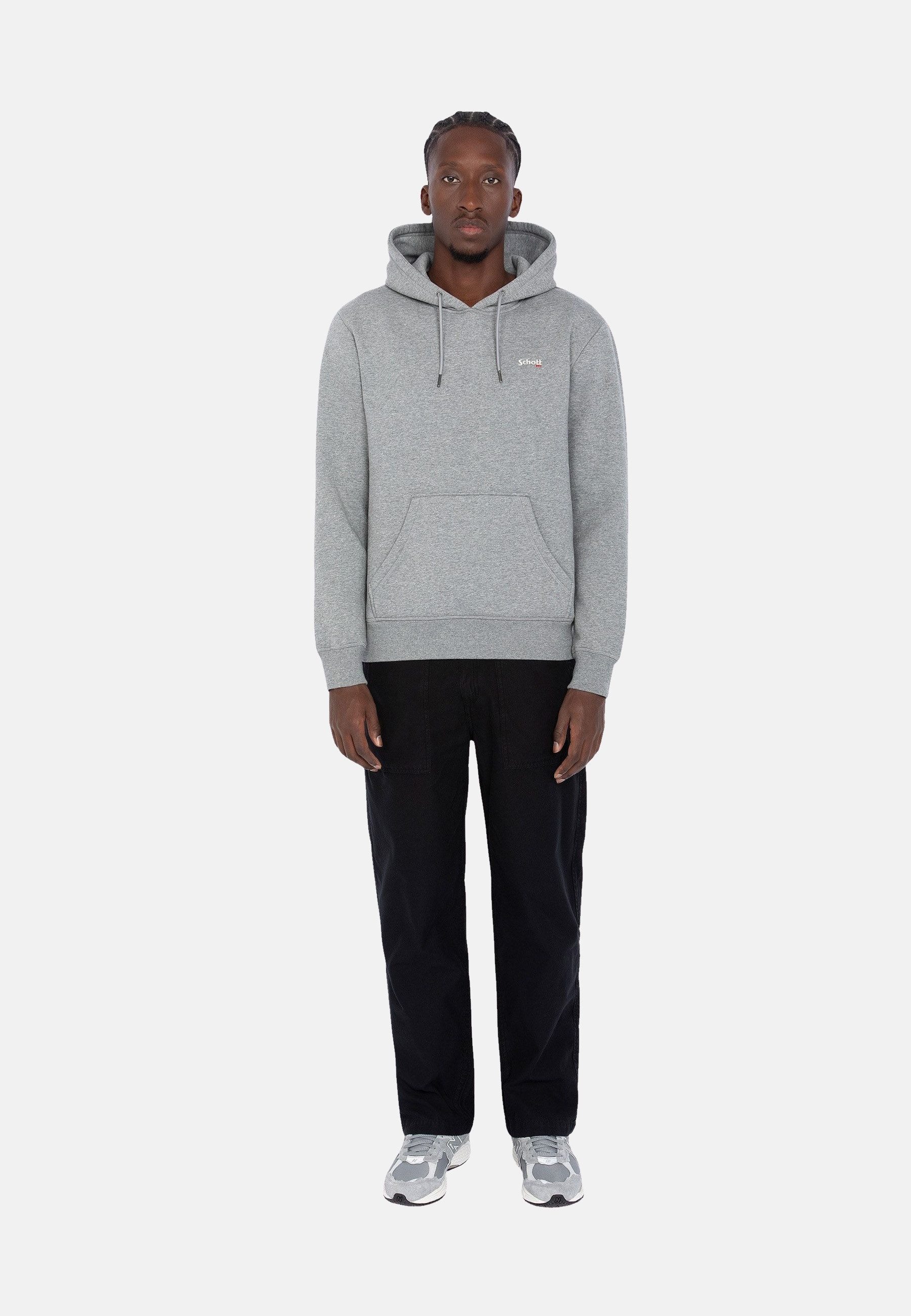 Schott NYC Hoodie Kapuzensweatshirt SWCASUAL2 Hoodie (1-tlg)