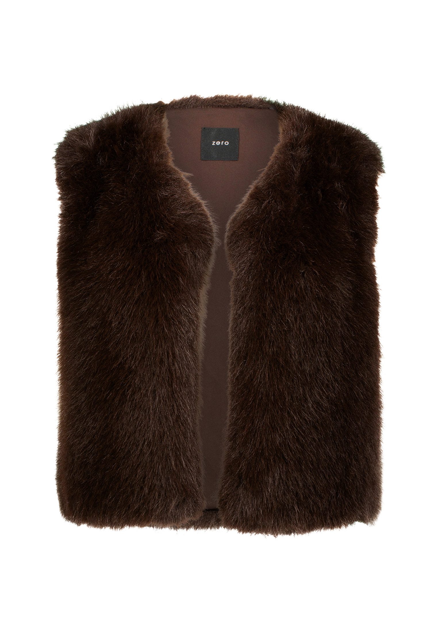 Zero Jackenblazer Damen in Felloptik Plain/ohne Details