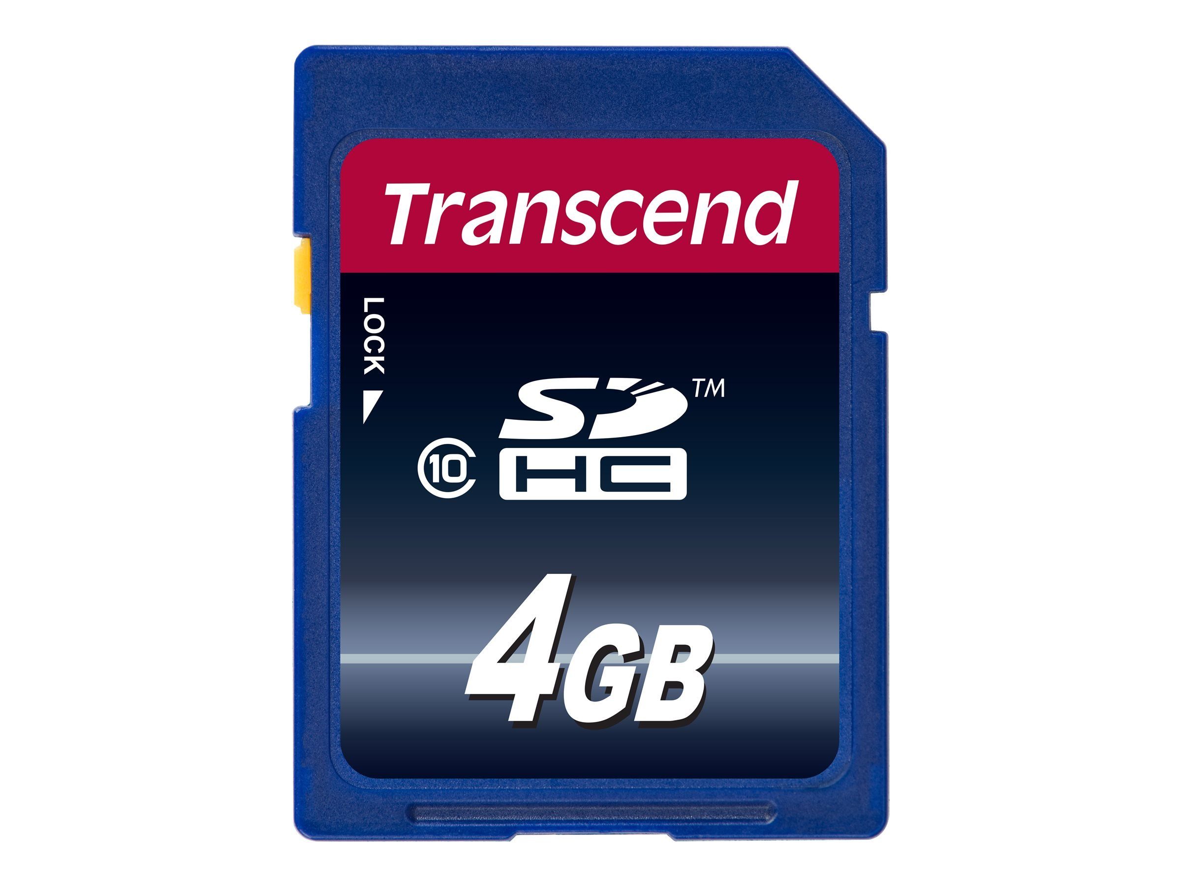 TRANSCEND Speicherkarte SD 4GB SDHC Class 10 Micro SD-Karte