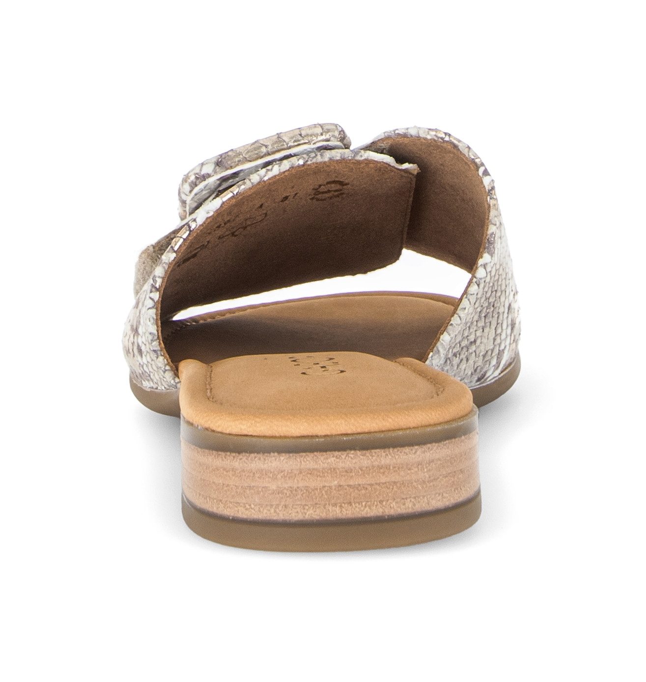 Gabor Rhodos Pantolette Blockabsatz, Sommerschuh, Schupfschuh in Weite G (weit)
