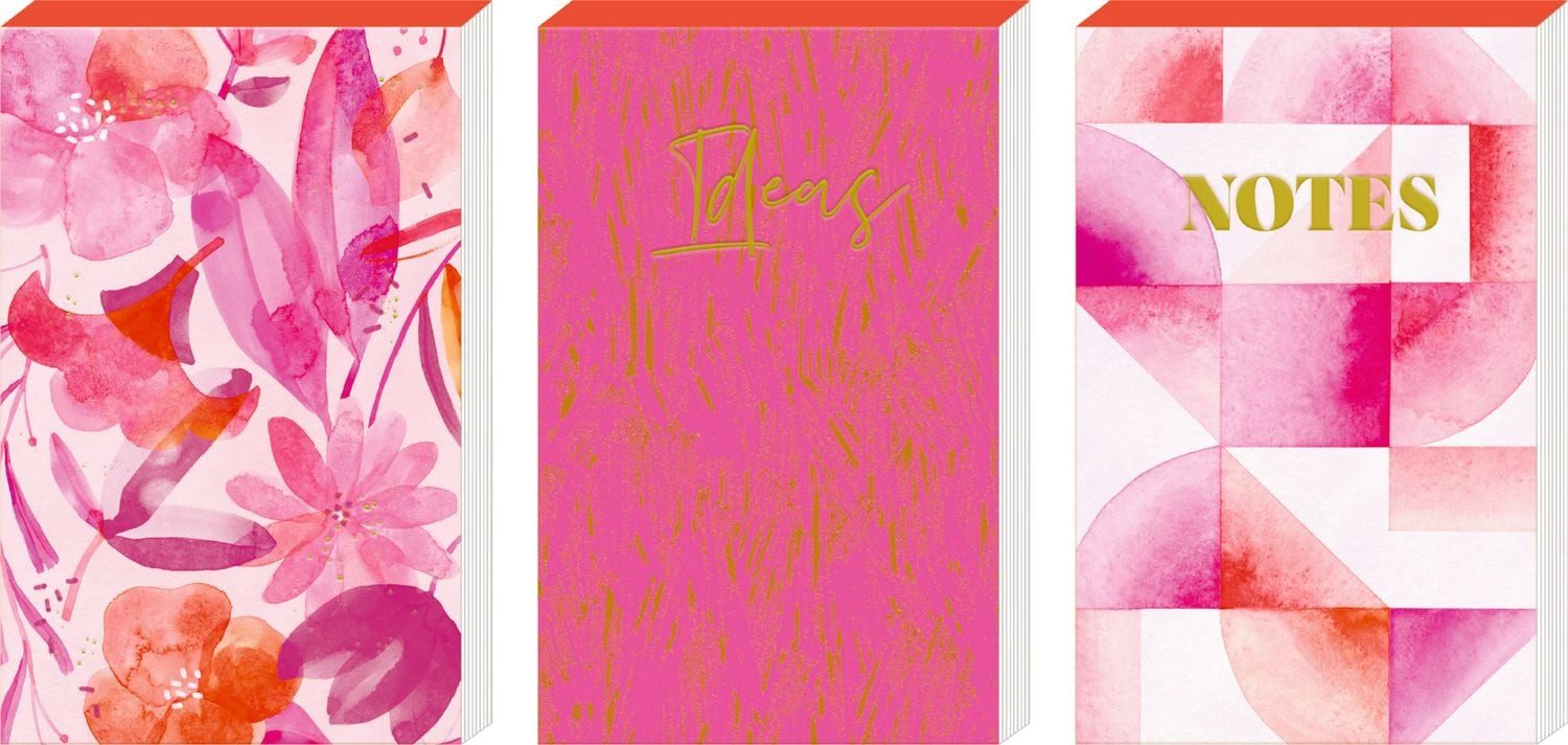 Coppenrath Notizbuch Notizblöckchen - All about pink, sort.