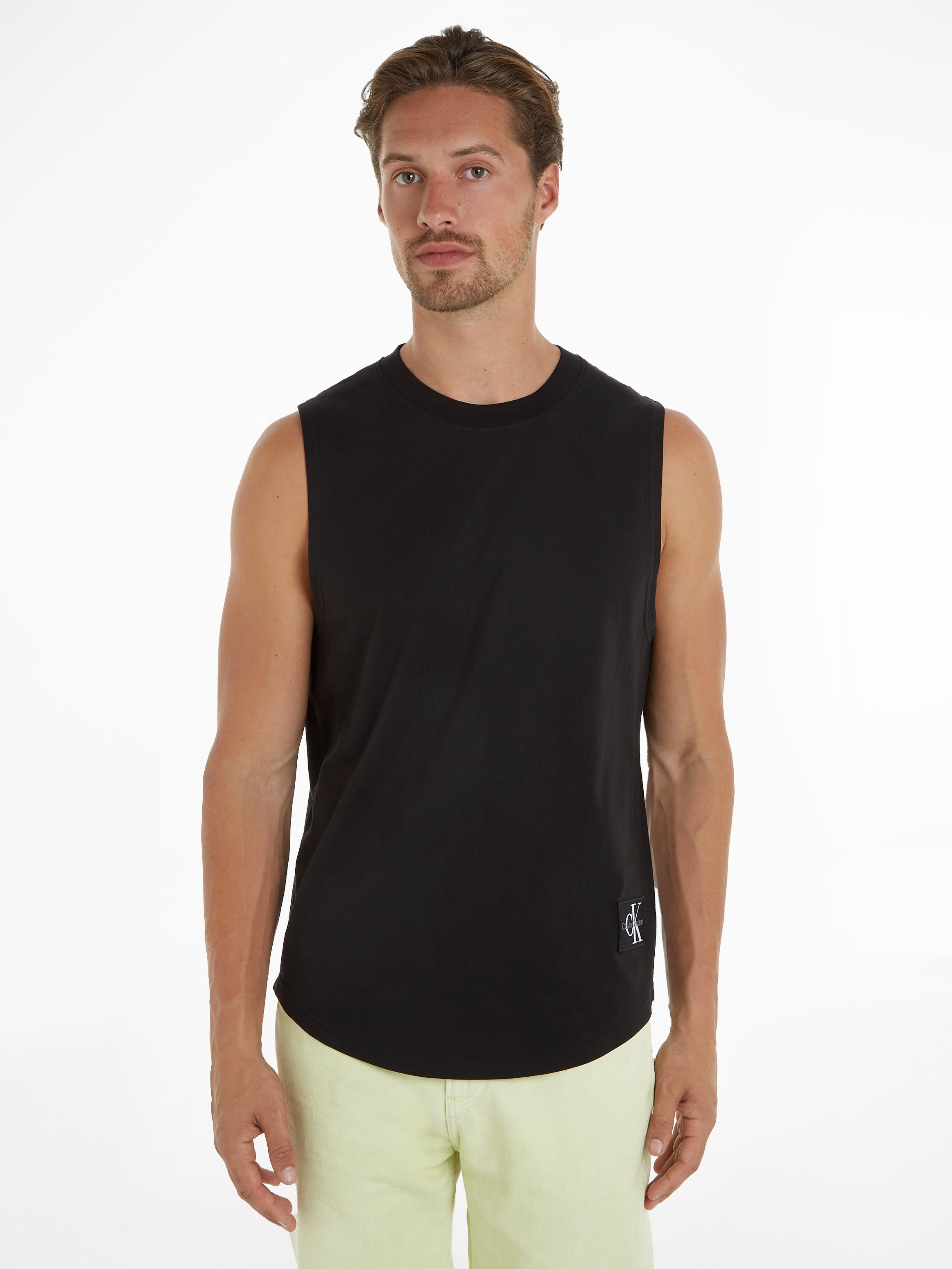 Calvin Klein Jeans T-Shirt MONOLOGO BADGE TANK mit Logopatch