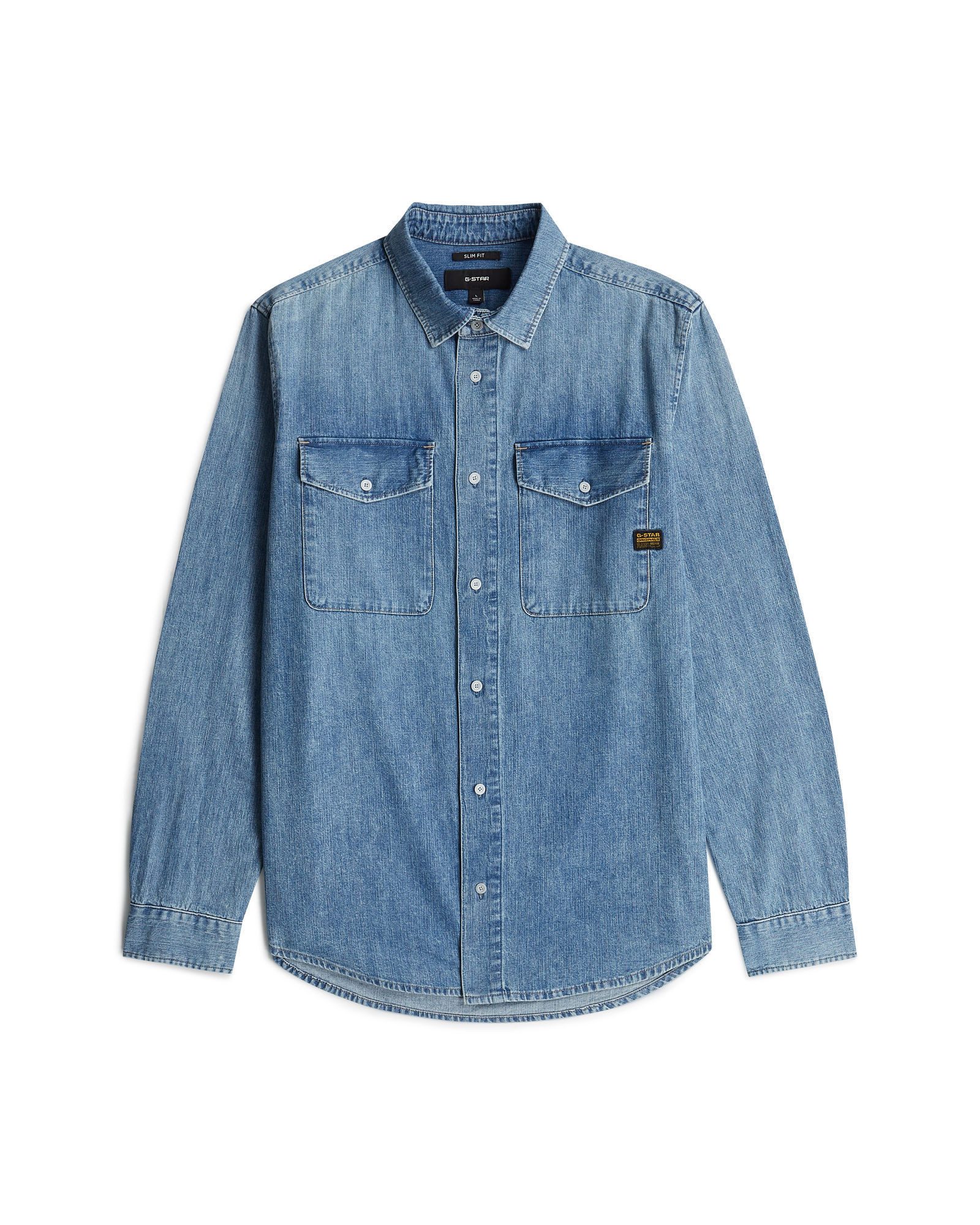 G-STAR Langarmshirt Marine Denim Slim Shirt