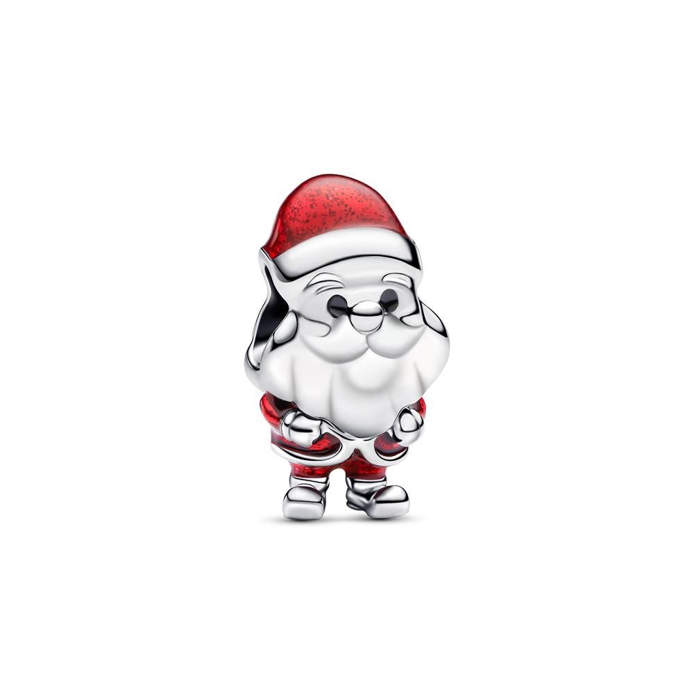 Pandora Charm-Einhänger PANDORA Beweglicher Weihnachtsmann Charm aus Sterlingsilber