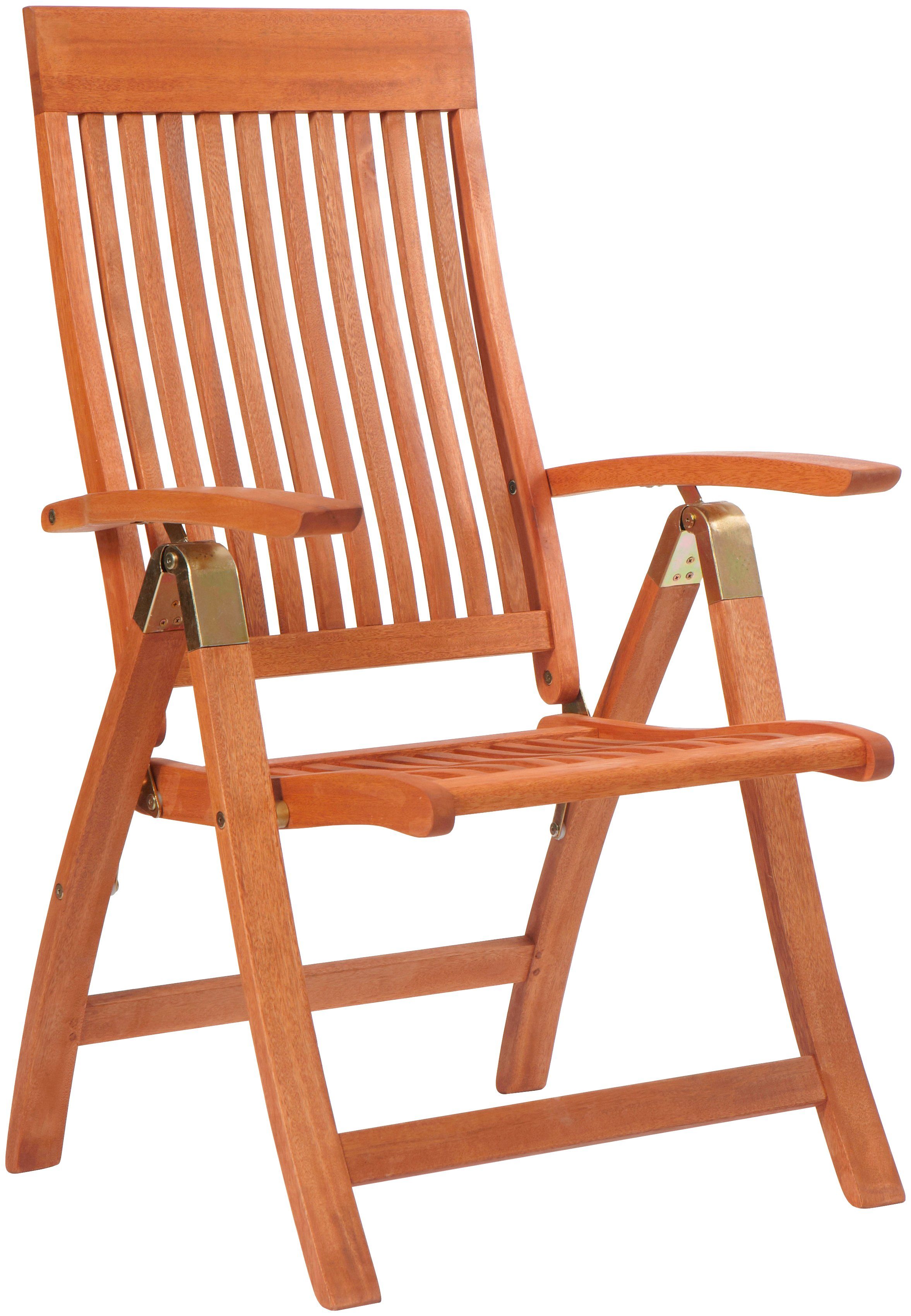 MERXX Gartenstuhl Bordeaux, Eukalyptusholz (Set, 2 St), klappbar, verstellb günstig online kaufen