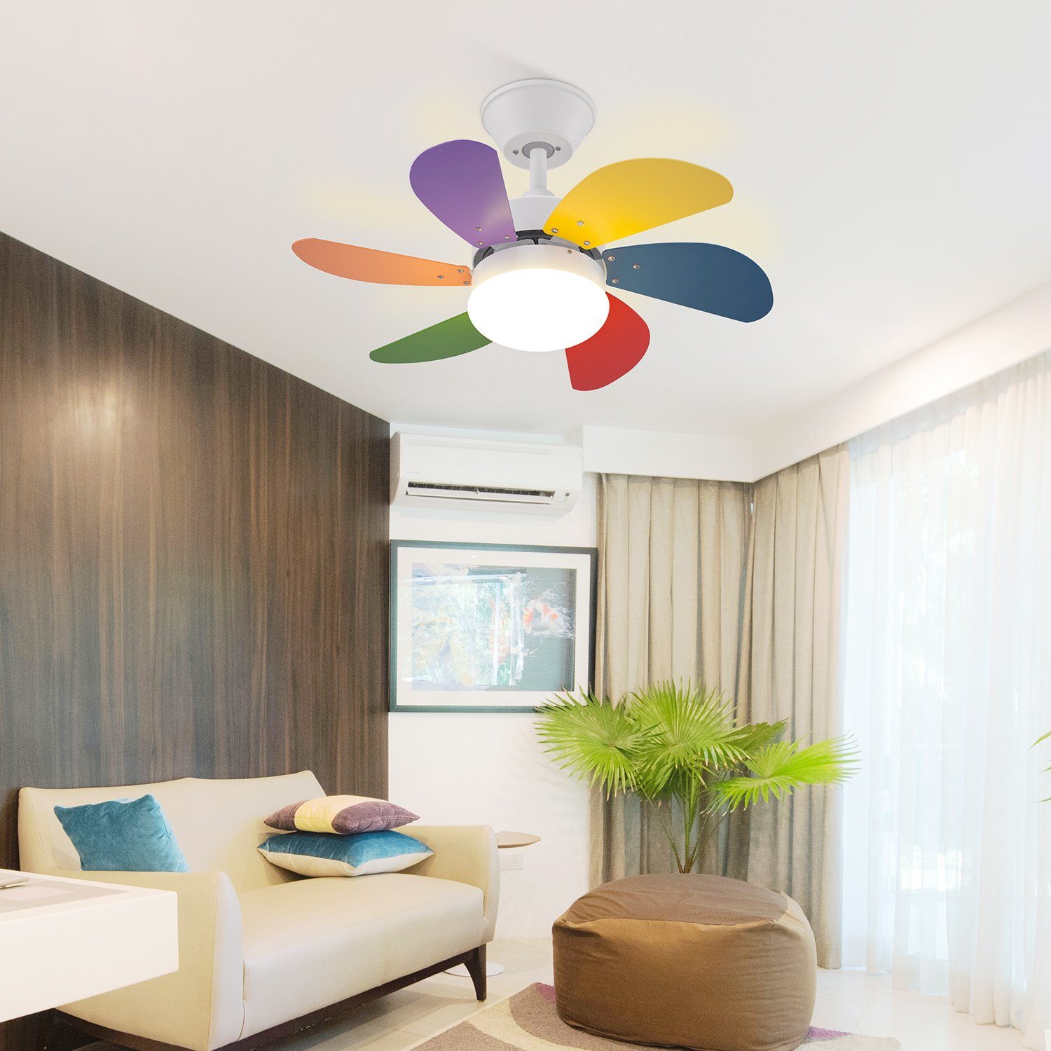 ZMH Deckenventilator Mit Licht und Fernbedienung günstig online kaufen