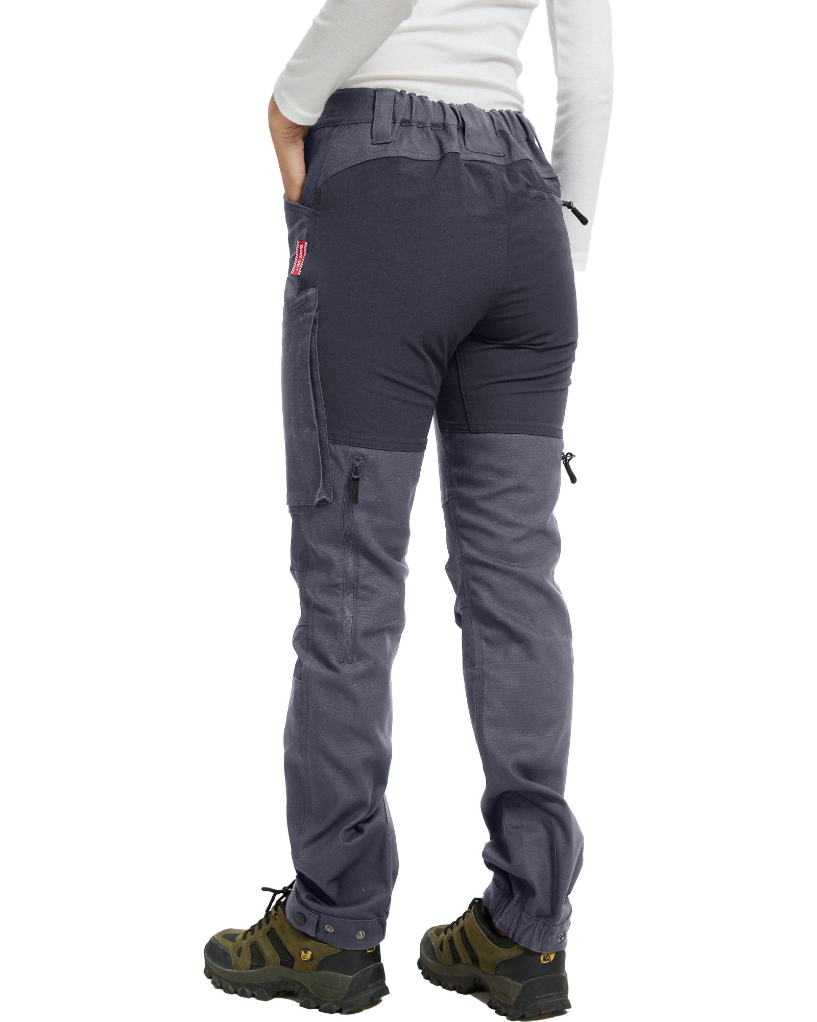 WORK IDEA Trekkinghose Damen Sommer Stretch-Slim Fit wasserabweisend Wanderhose, Arbeitshose (1-tlg) geeignet für Outdoor-Aktivitäten, S-5XL