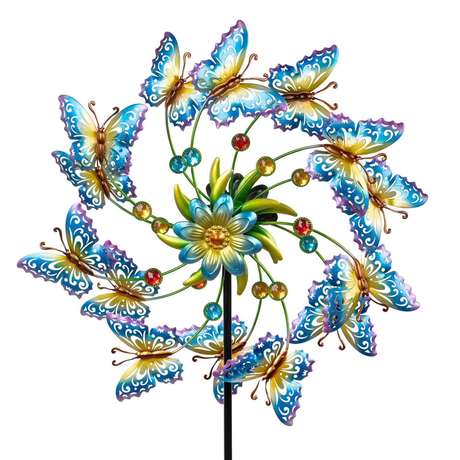 formano Deko-Windrad Sommerzeit, mit Kugellager, Mehrfarbig, Blume, H: 125cm