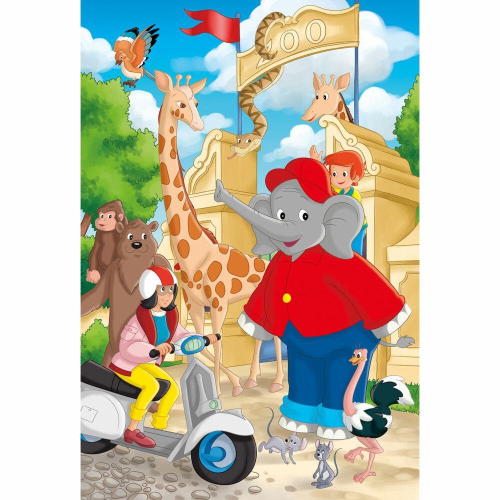 Schmidt Spiele Puzzle Bejamin Blümchen Im Zoo 3 x 24 Teile, Puzzleteile