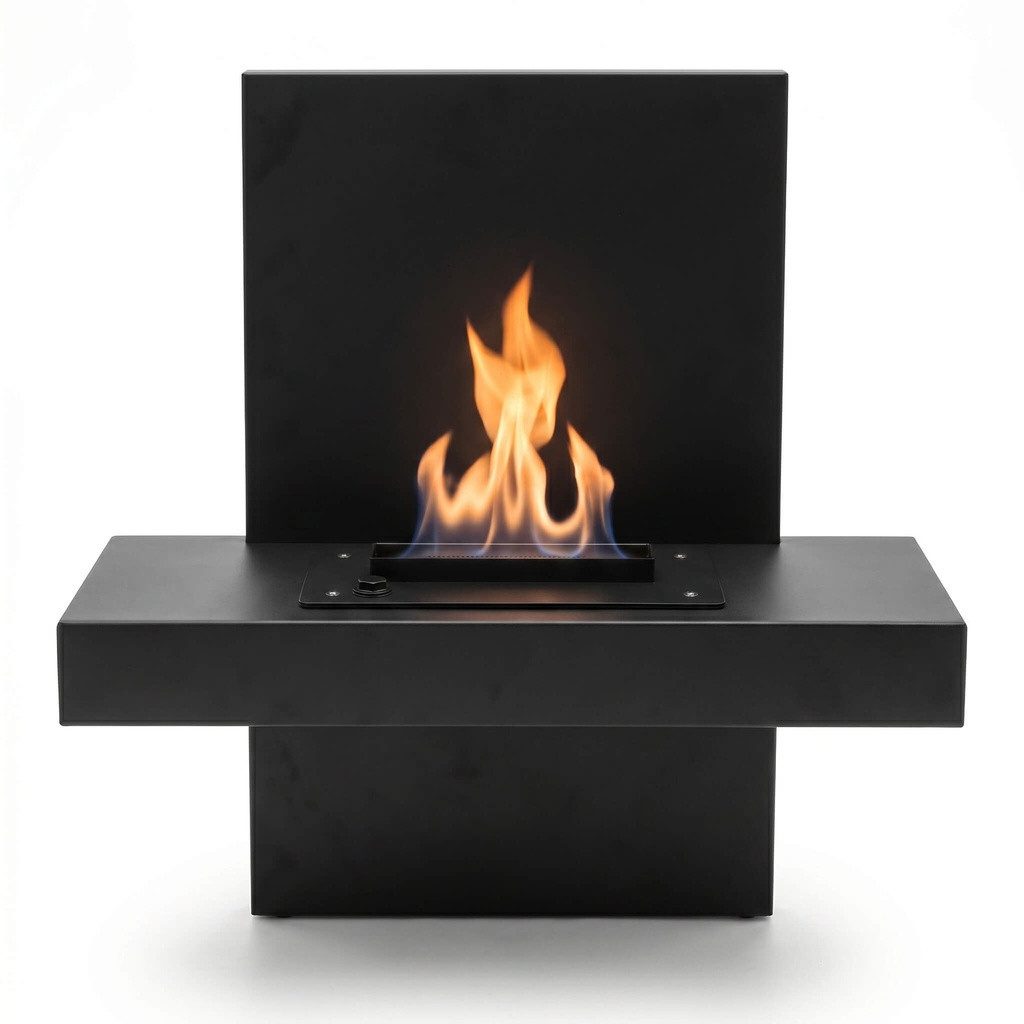 XARALYN Echtfeuer-Dekokamin Ethanol-Wandkamin - Vela - 2,5 kW - schwarzer Kamin (1-St)