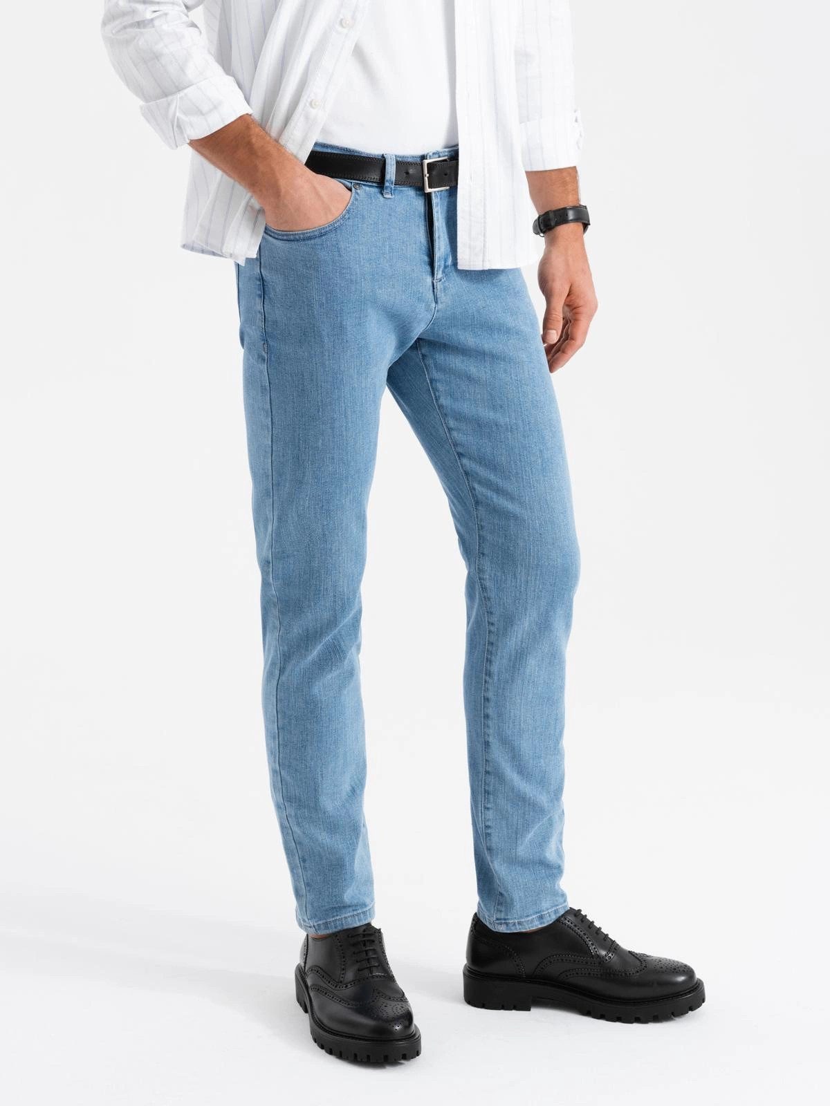 OMBRE Slim-fit-Jeans Klassische Herrenjeans SLIM FIT mit Elastan – Bild 2 von 5