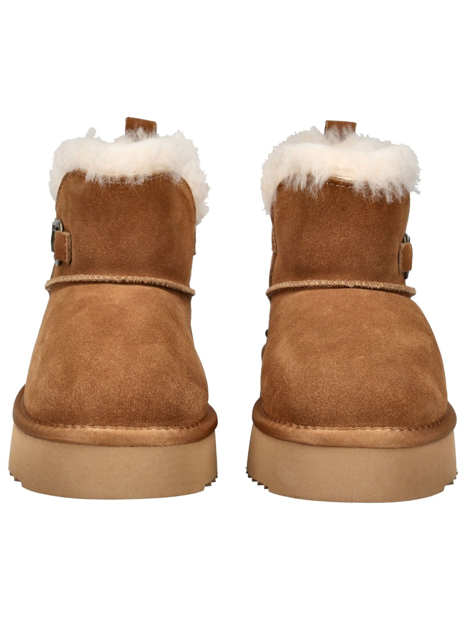 Mustang Shoes Mustang Shoes Stiefelette Veloursleder Plateaustiefelette