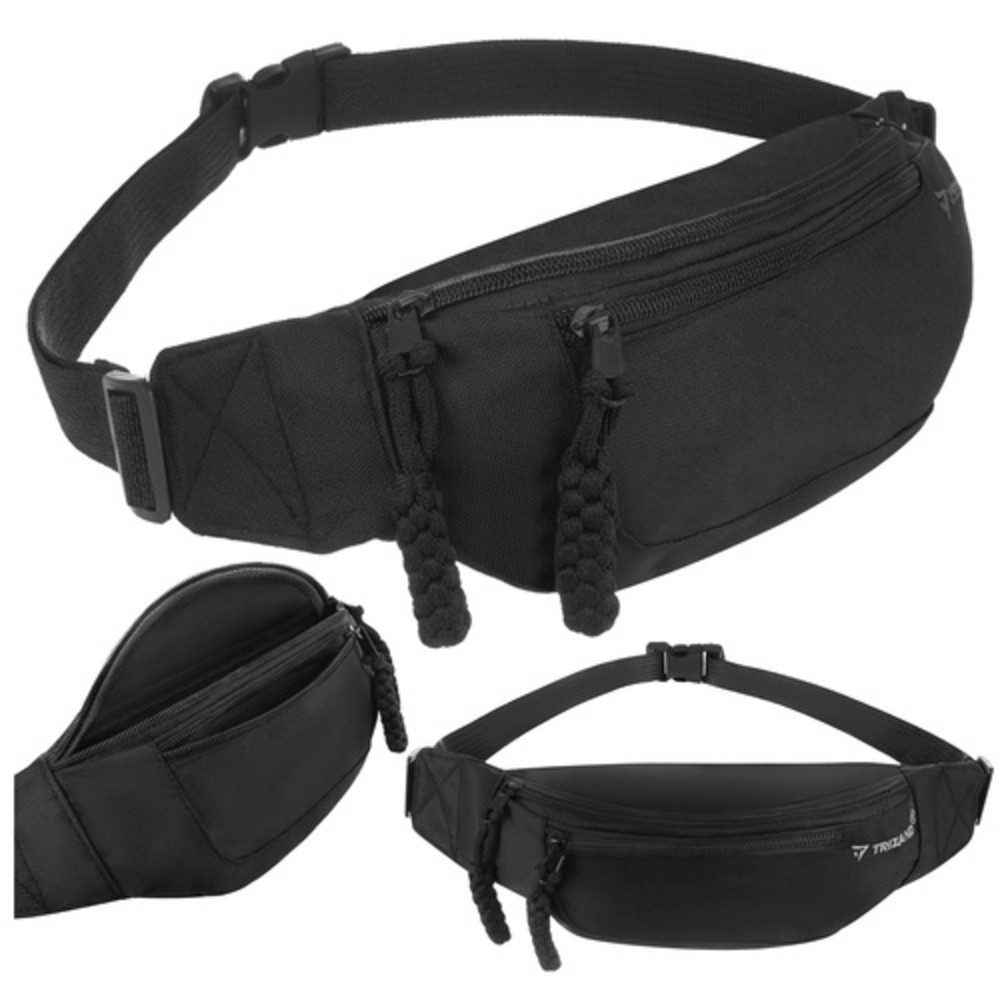 Trizand Bauchtasche Laufgürteltasche Sport-Bauchtasche (Spar-Set, 1-tlg., 2 Liter), Taillenumfang von etwa 90 bis 130 cm