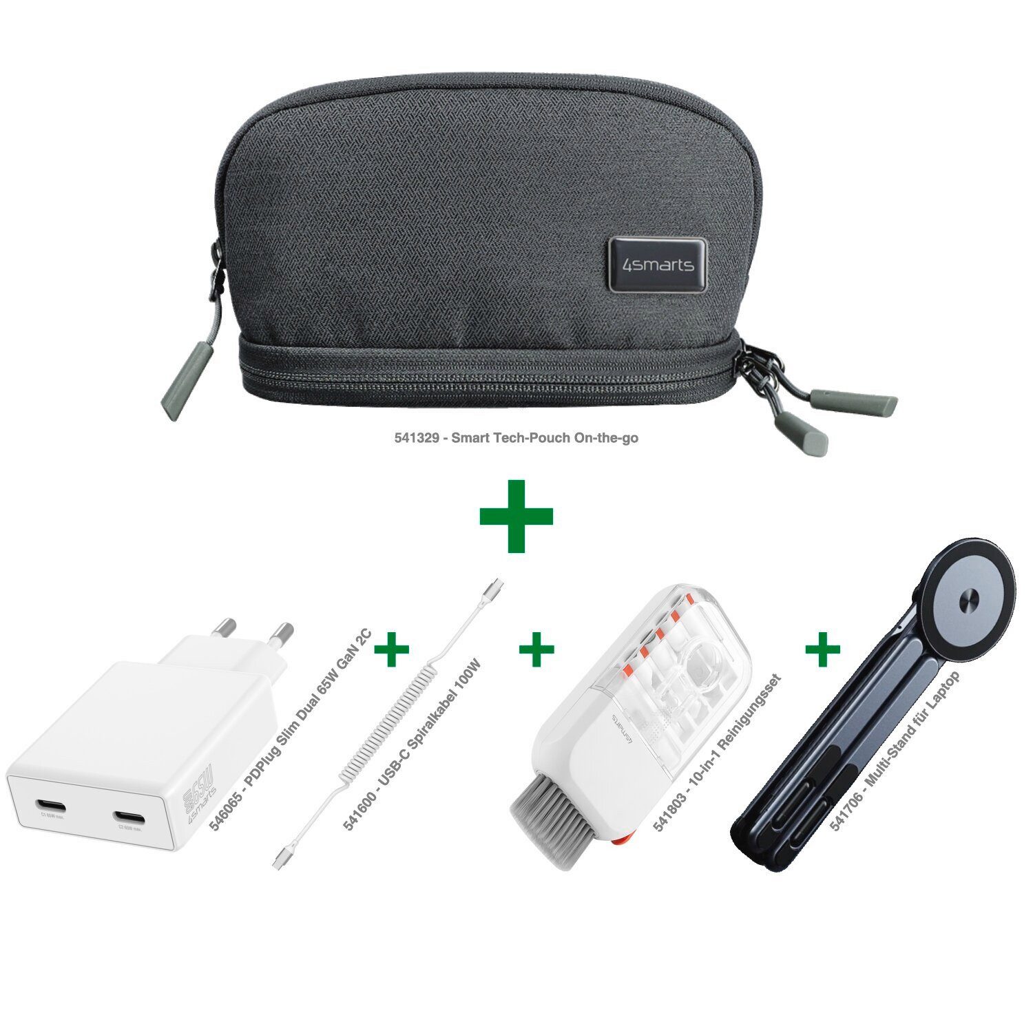 4smarts Premium Office Laptop Zubehör Set Laptop-Ladegerät (5-tlg)
