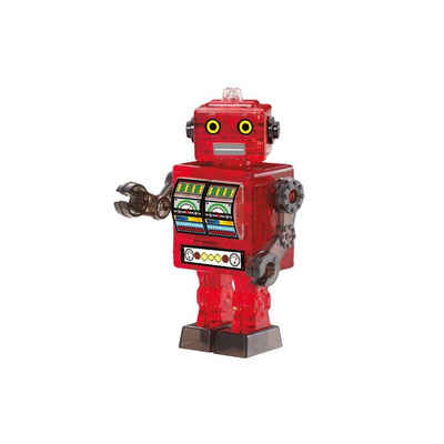 HCM KINZEL 3D-Puzzle HCM59166 - Crystal Puzzle: 3D Roboter - Rot, 39 Teile..., 39 Puzzleteile