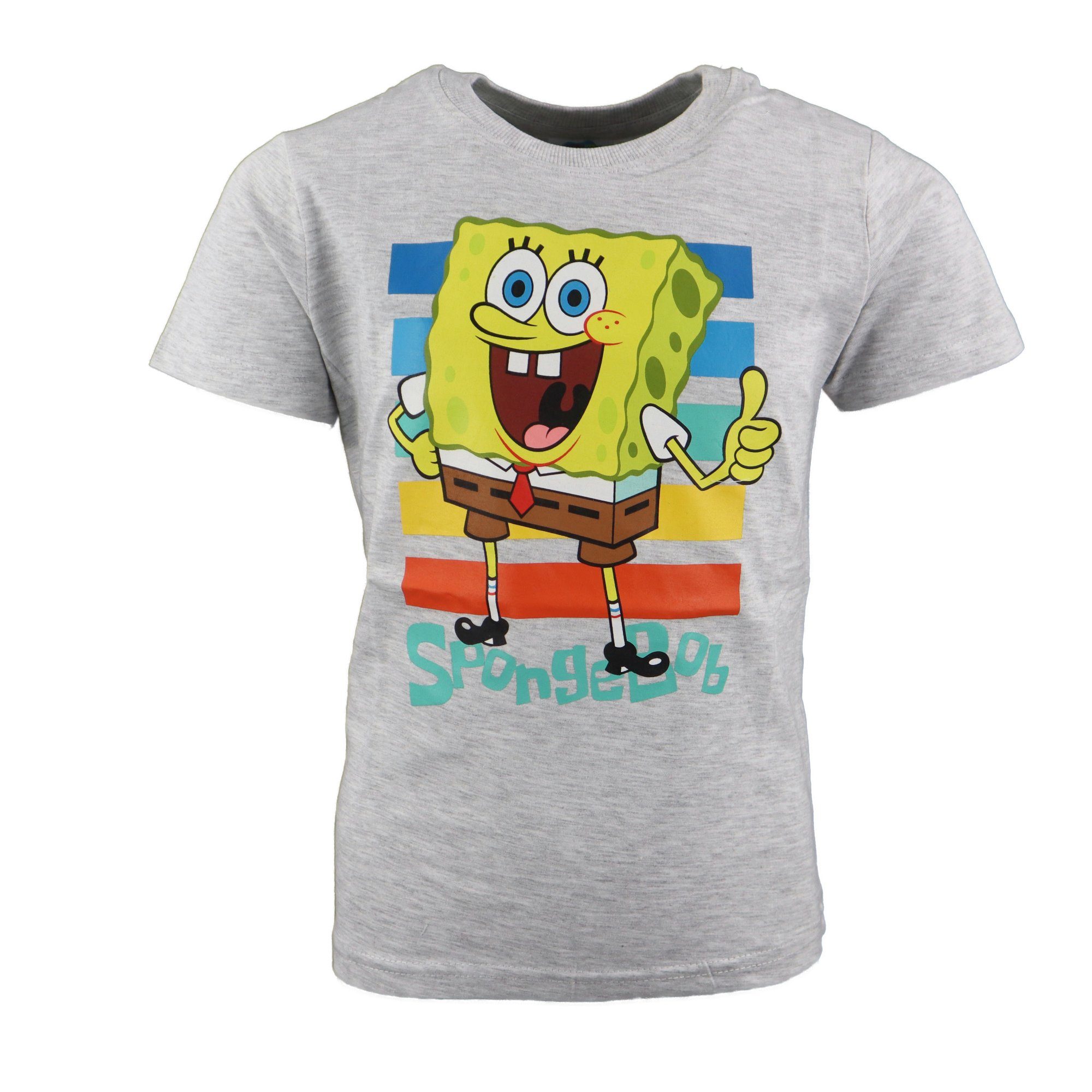 Spongebob Schwammkopf Print-Shirt Spongbob Kinder Jungen T-Shirt Gr. 104 bis 134